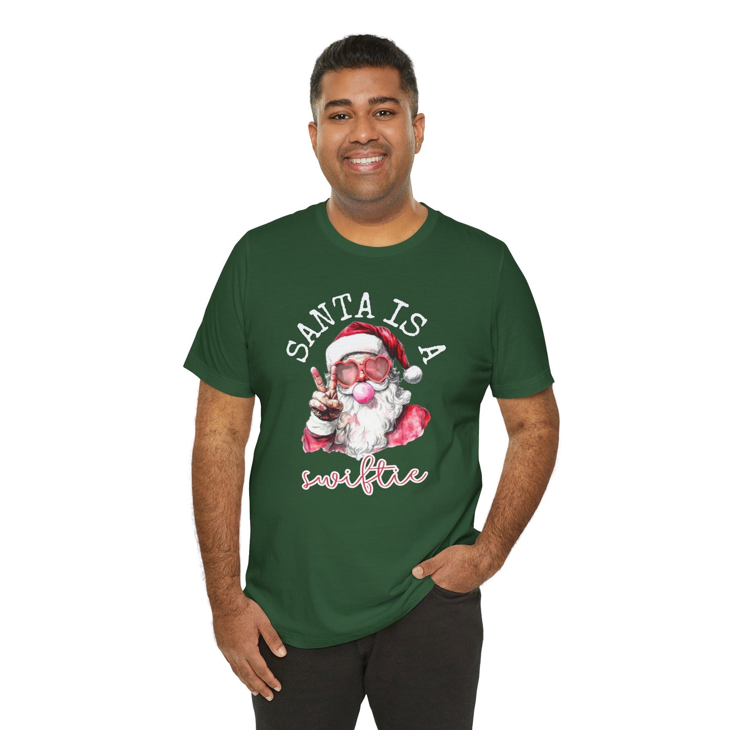 Santa is a Swiftie - Unisex Jersey Short Sleeve Tee