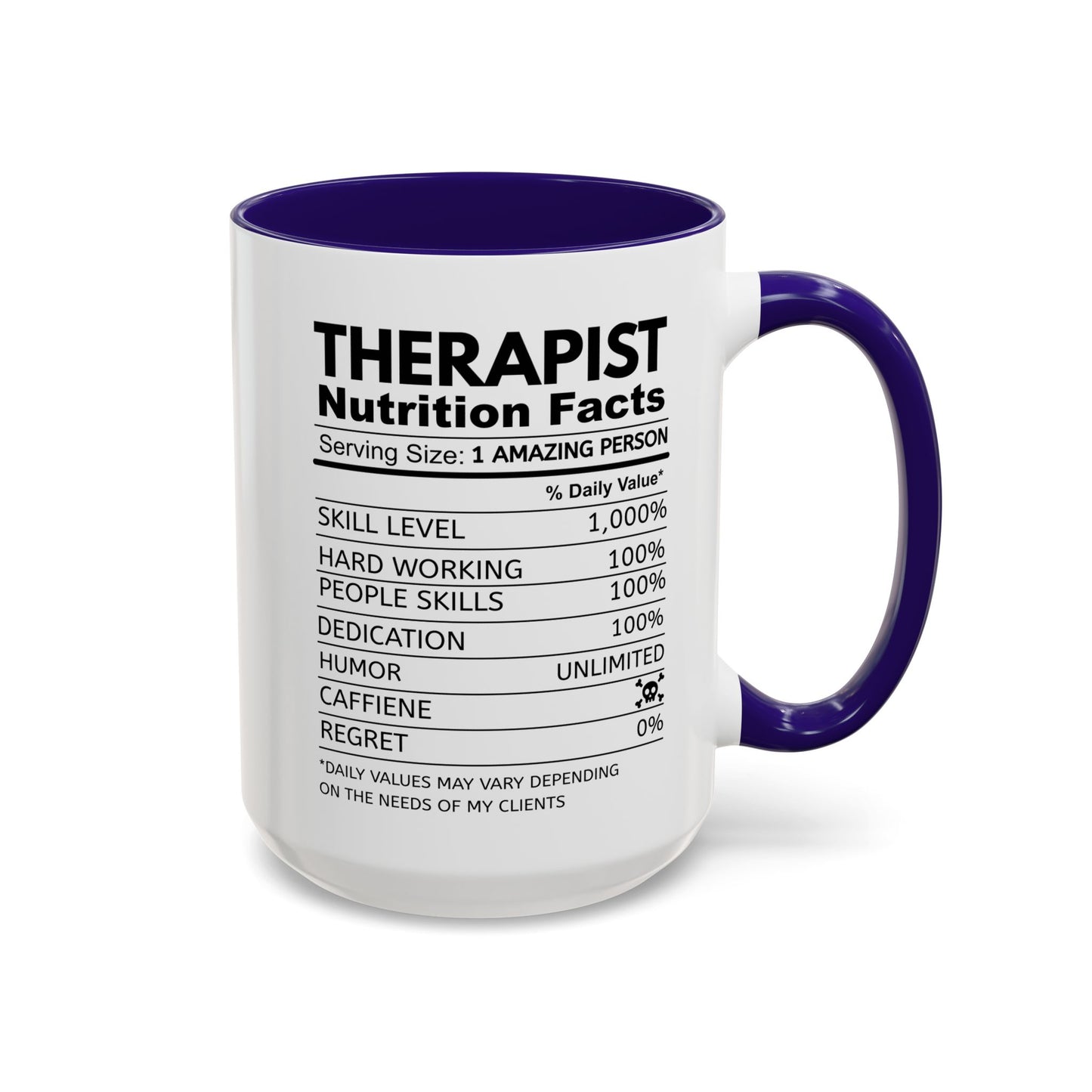Colorful Therapist Nutrition Facts Mug - Perfect Gift for Mental Health Advocates, Unique Coffee Cup, Motivational Gift for Therapists, Funny Office [...]