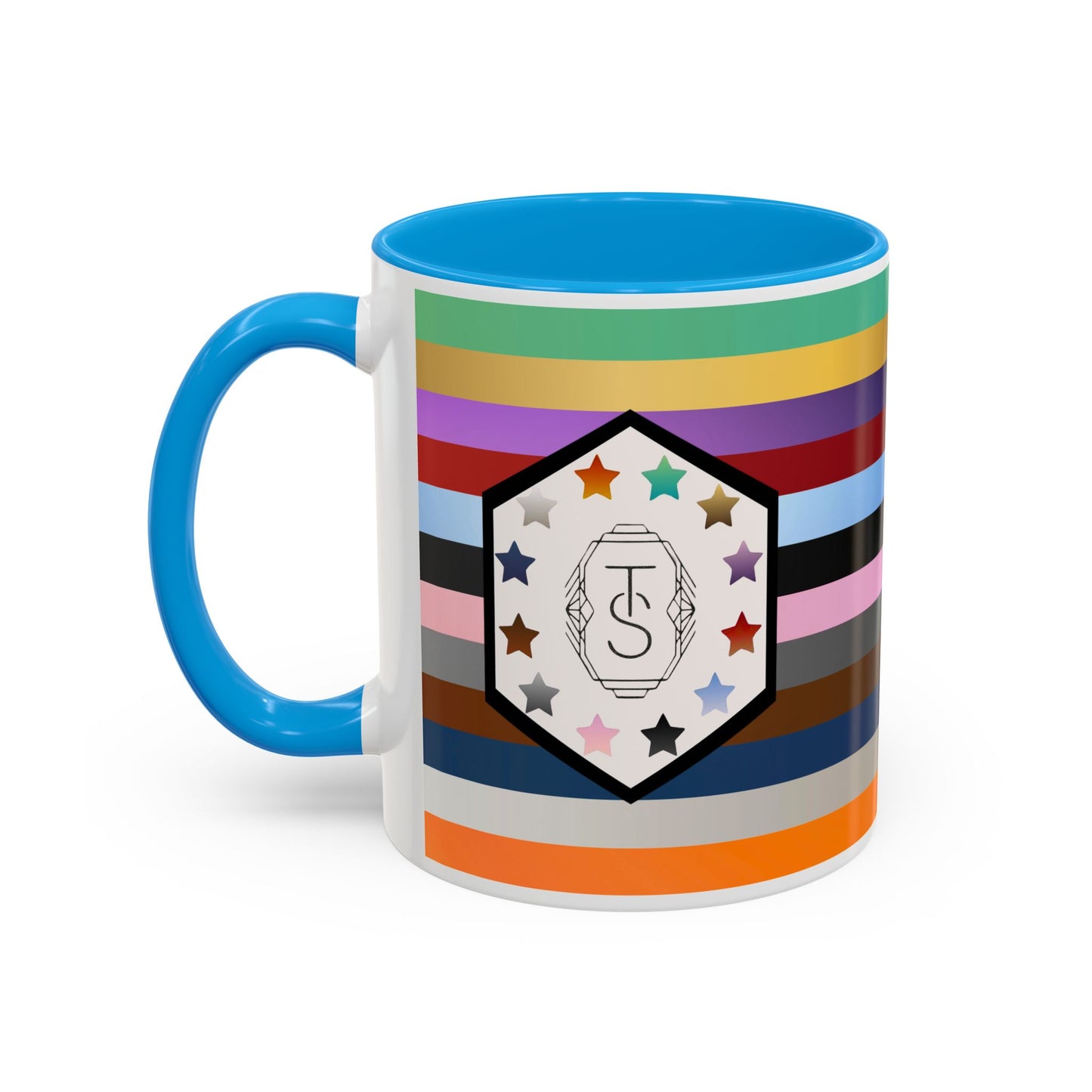 TAYpendence Day - Colorful Striped Coffee Mugs - Unique Gift for Coffee Lovers, Colorful Cups, Rainbow Mugs, Personalized Drinkware, Gift for Her