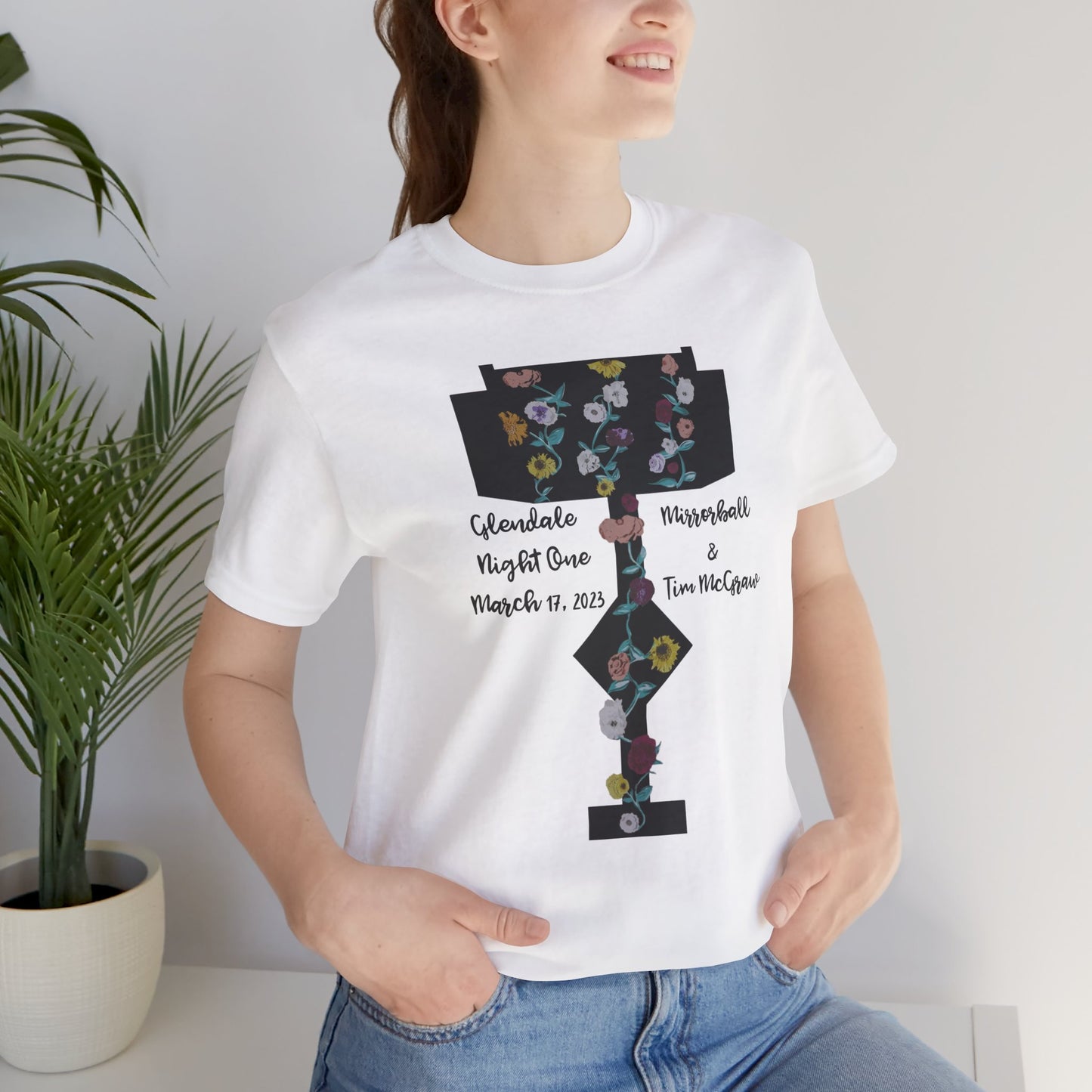 Custom Dates and Surprise Songs - Stage Flowers - Long Live - Unisex Jersey Short Sleeve Tee