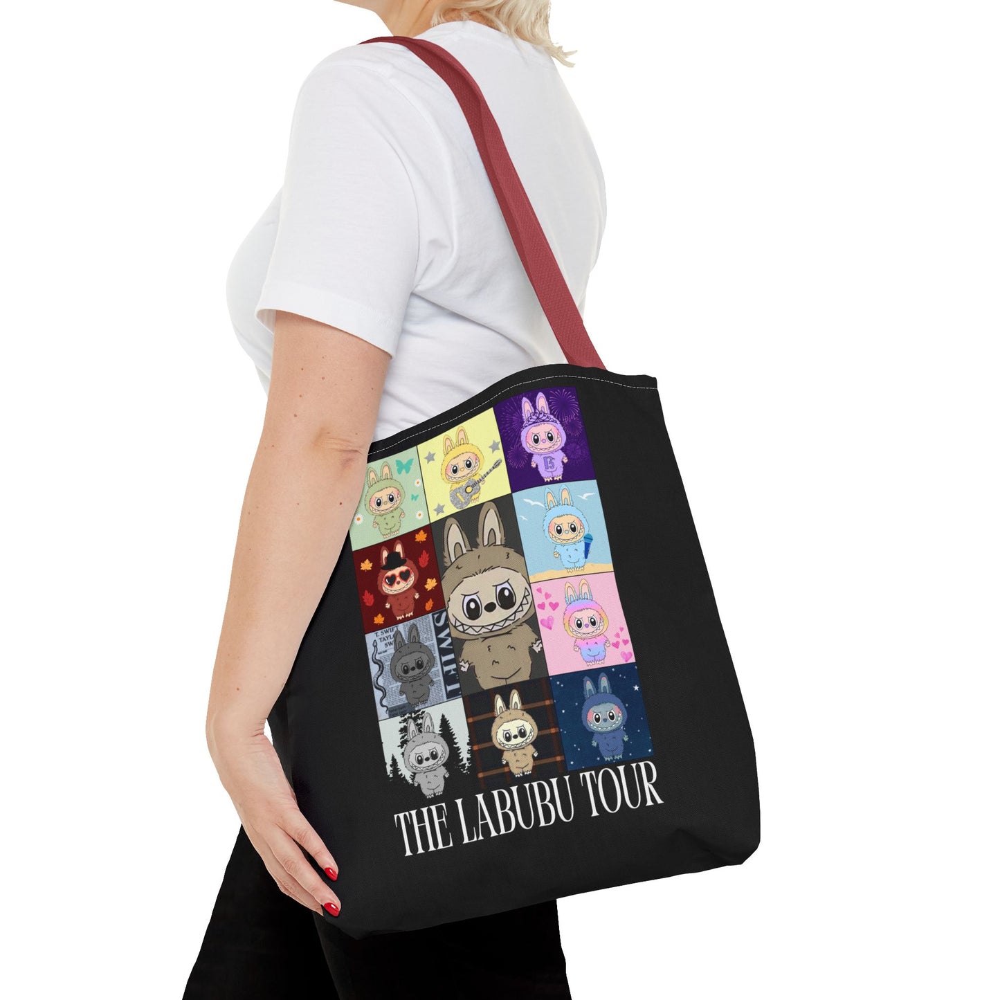 Cute Character Tour Tote Bag | Swiftie Gift | Cartoon Style, Anime Accessories, Gift for Kids, Everyday Use, Eco-Friendly Shopping