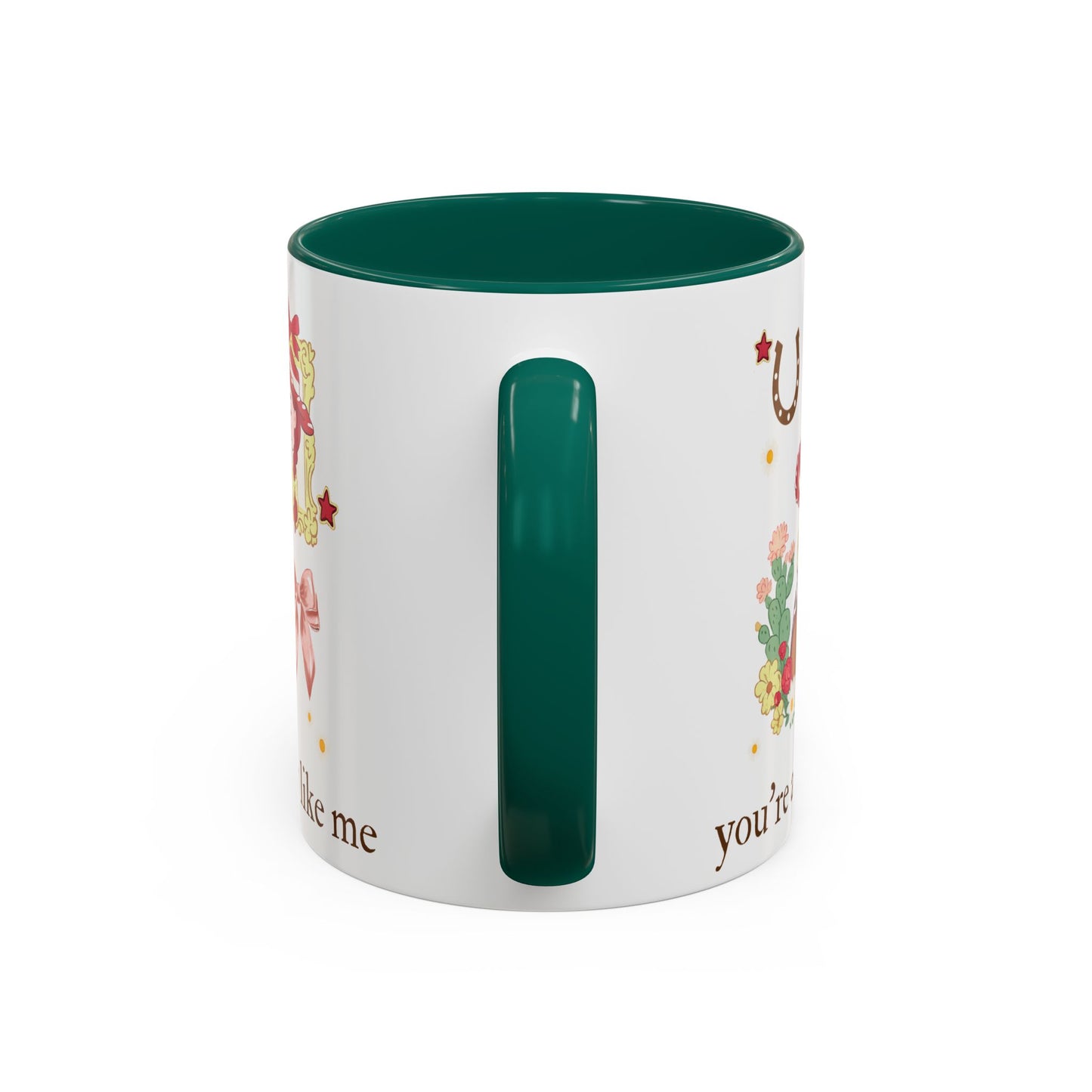 Cowgirl Cowboy Mug – "You're a Cowboy Like Me" Colorful 11oz Ceramic Coffee Cup