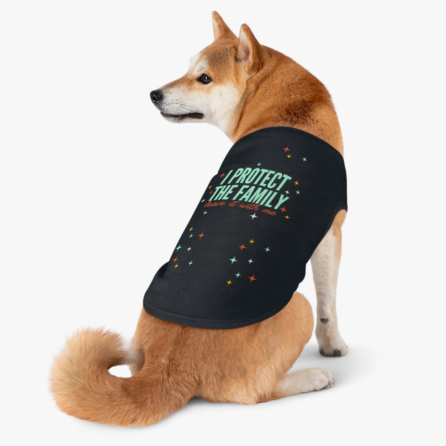 I Protect the Family -  Pet Tank Top - I Protect The Family, Cute Dog Shirt, Pet Apparel for Dog Lovers, Trendy Dog Outfit, Pet Gift for Birthdays