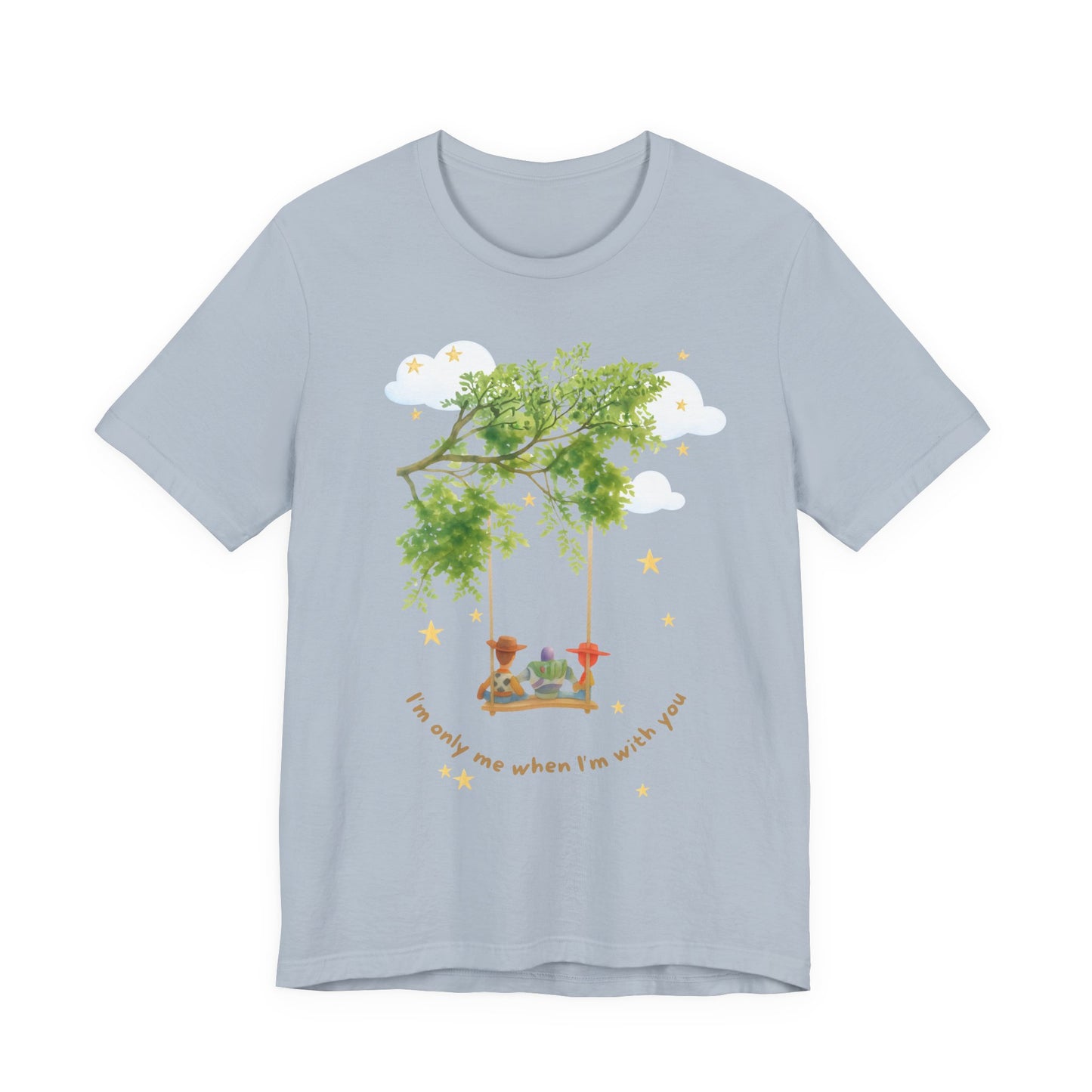 Tree Swing Cute Illustration Tee — I'm only me when I'm with you