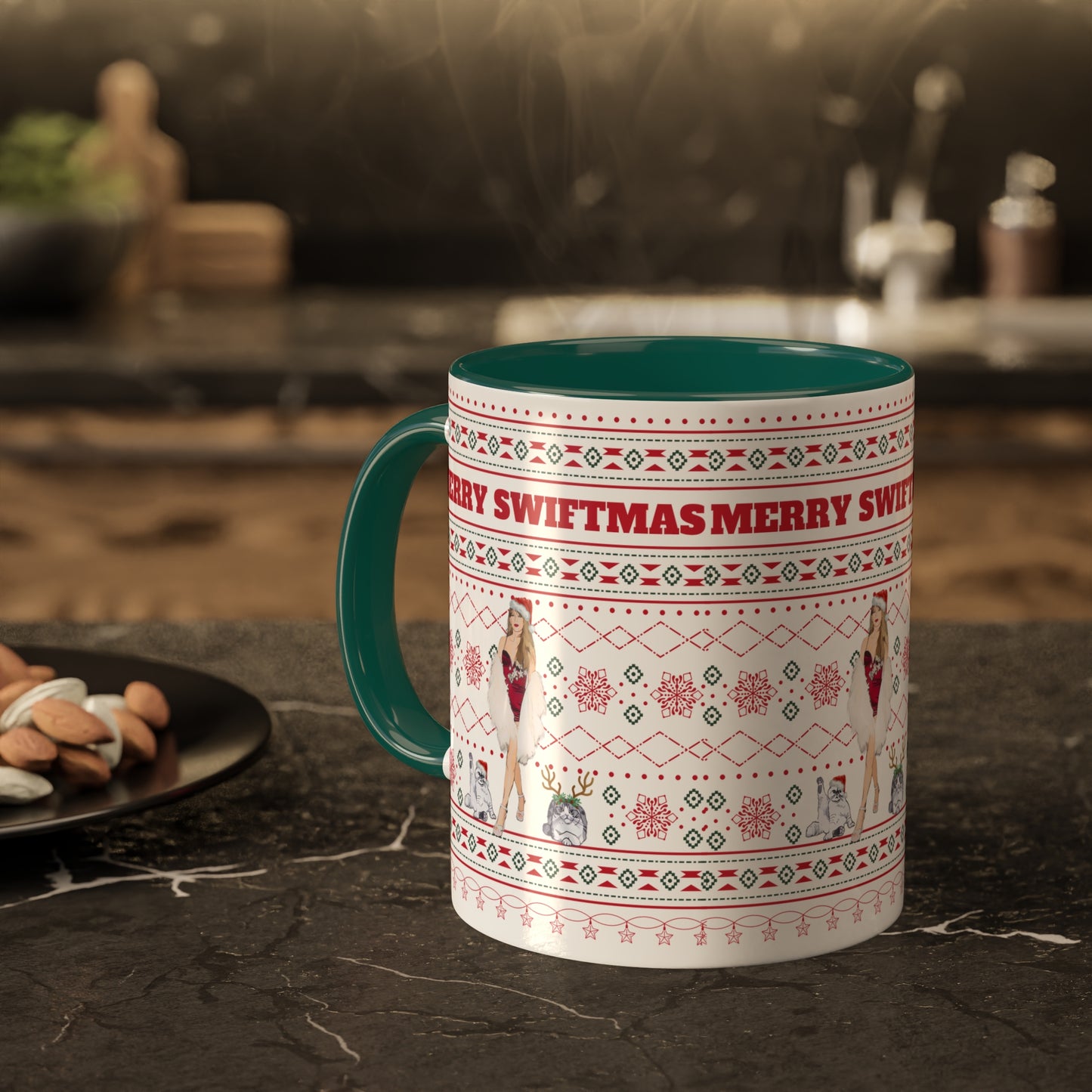 Ugly Swiftmas Sweater Colorful Mugs, 11oz