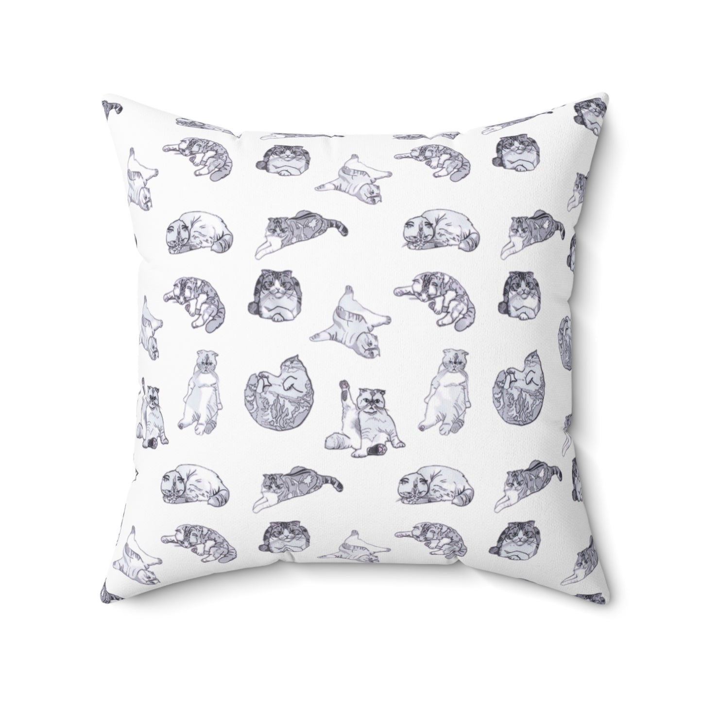 TayTay Cats - Spun Polyester Square Pillow