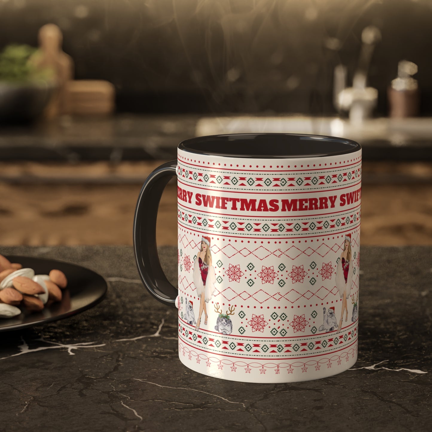 Ugly Swiftmas Sweater Colorful Mugs, 11oz