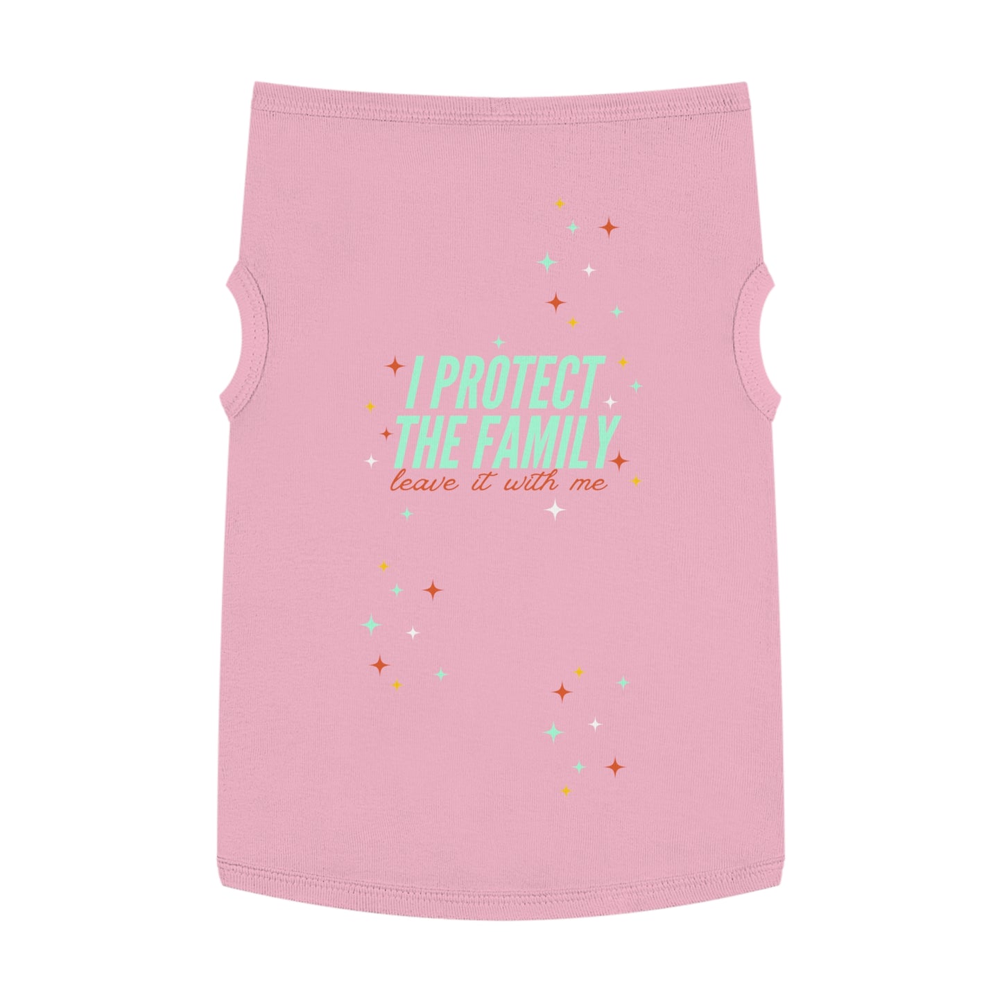I Protect the Family -  Pet Tank Top - I Protect The Family, Cute Dog Shirt, Pet Apparel for Dog Lovers, Trendy Dog Outfit, Pet Gift for Birthdays