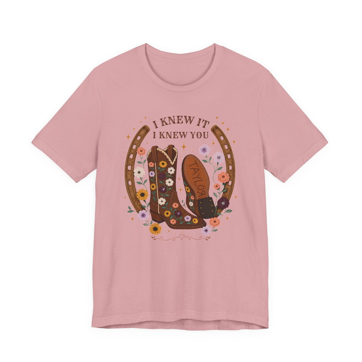 I Knew It I Knew You Cowboy Boots Tee
