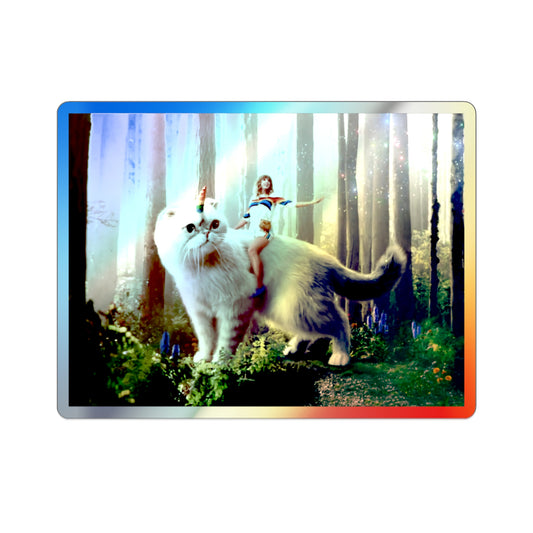 Taylor Caticorn - Rainbow - Holographic Sticker