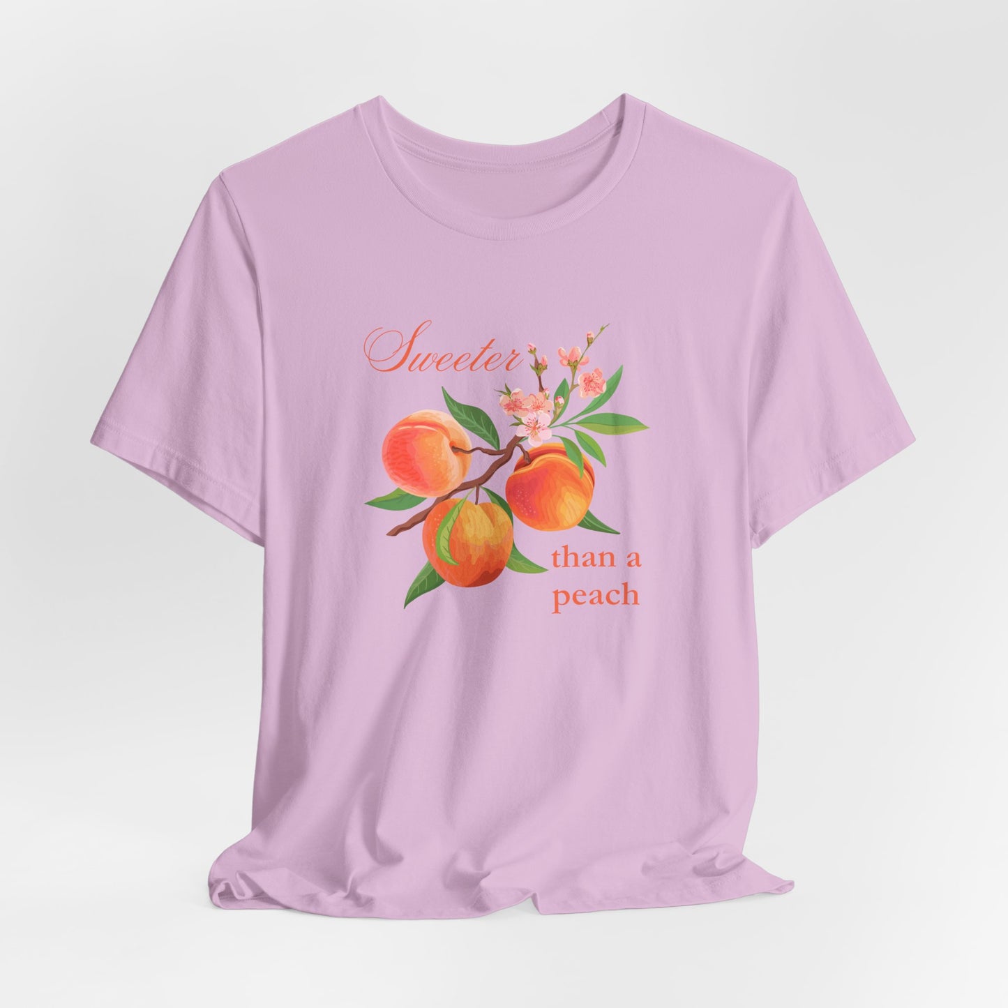 Sweeter than a Peach, Softer than a Kitten - Bella Canvas Unisex Jersey T-Shirt | Graphic Tee for Cat Lovers, Gifts for Her, Birthday Present, Casual Wear, Peach and Kitten Designs