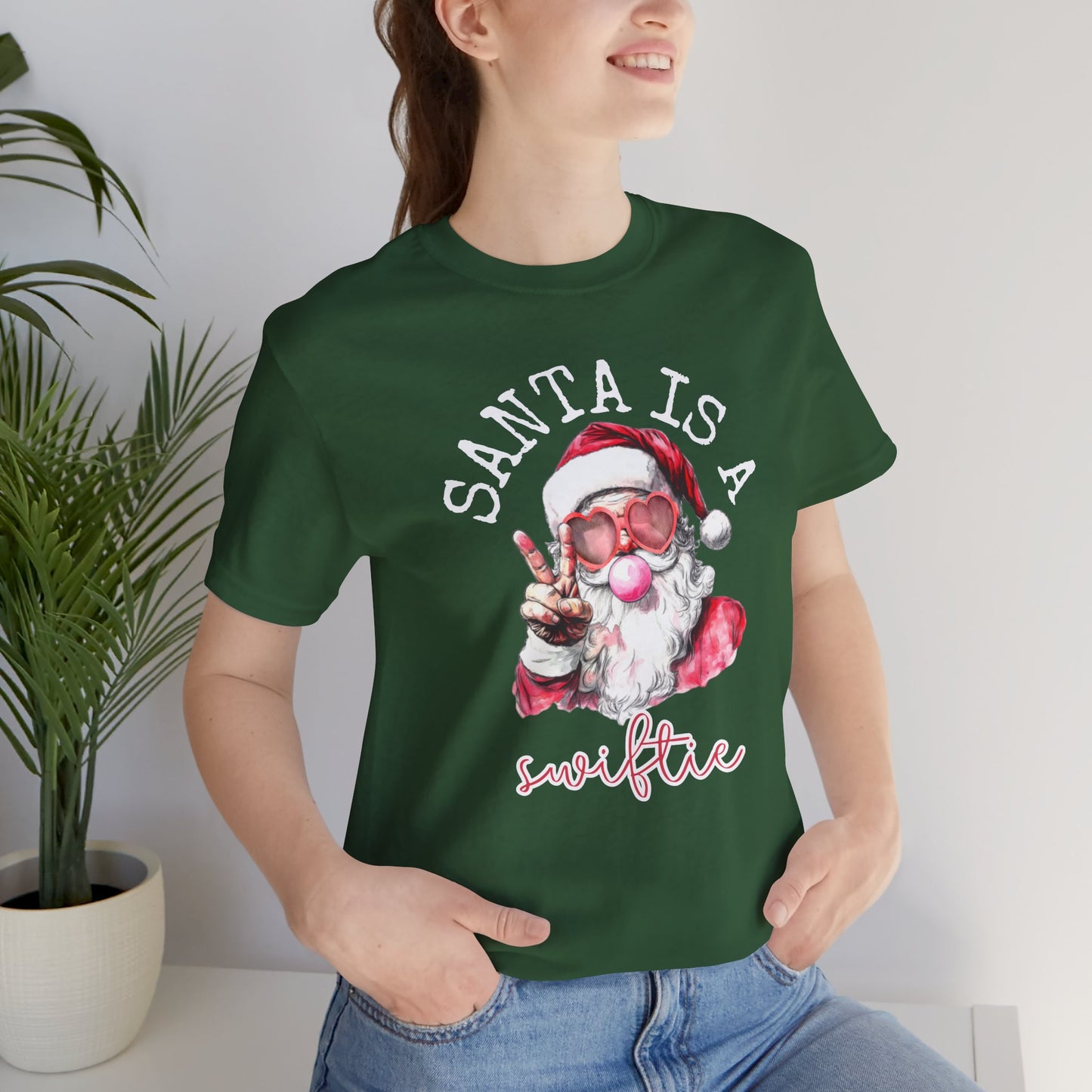 Santa is a Swiftie - Unisex Jersey Short Sleeve Tee