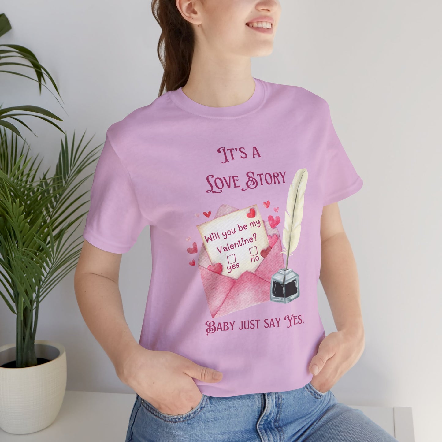 Love Story Valentine - Unisex Jersey Short Sleeve Tee