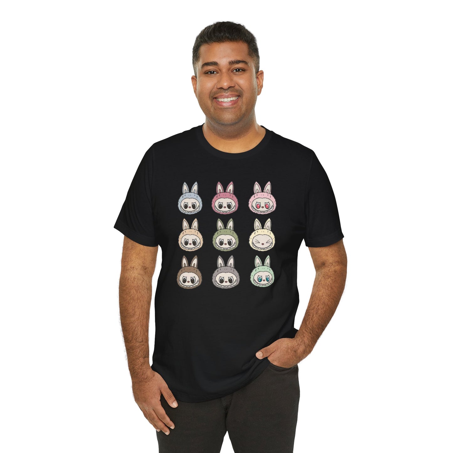 Character Faces Unisex Bella Canvas Tee, Graphic T-Shirt, Spring Fashion, Gift for Animal Lovers, Casual Wear