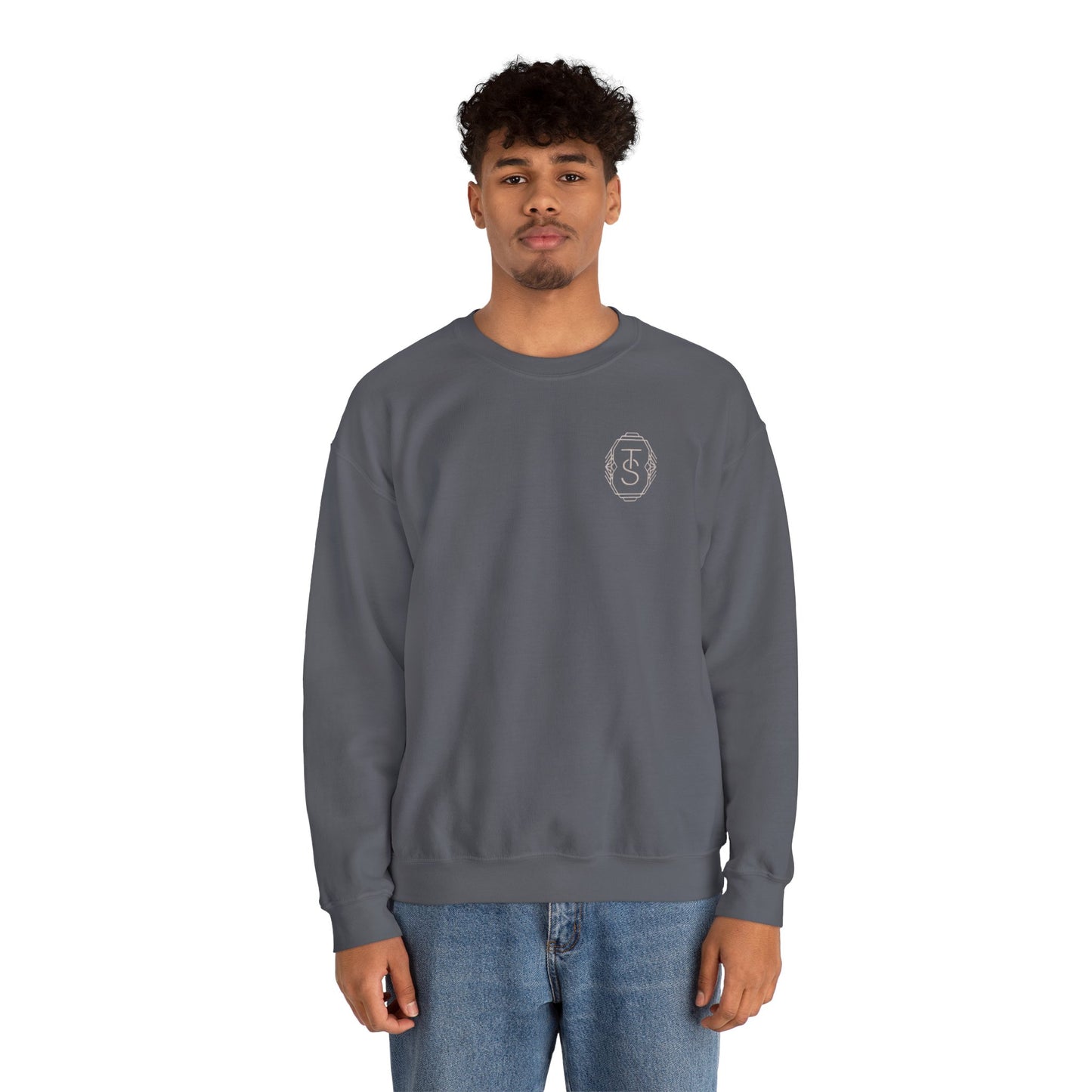 Initials Emblem Crewneck Sweatshirt