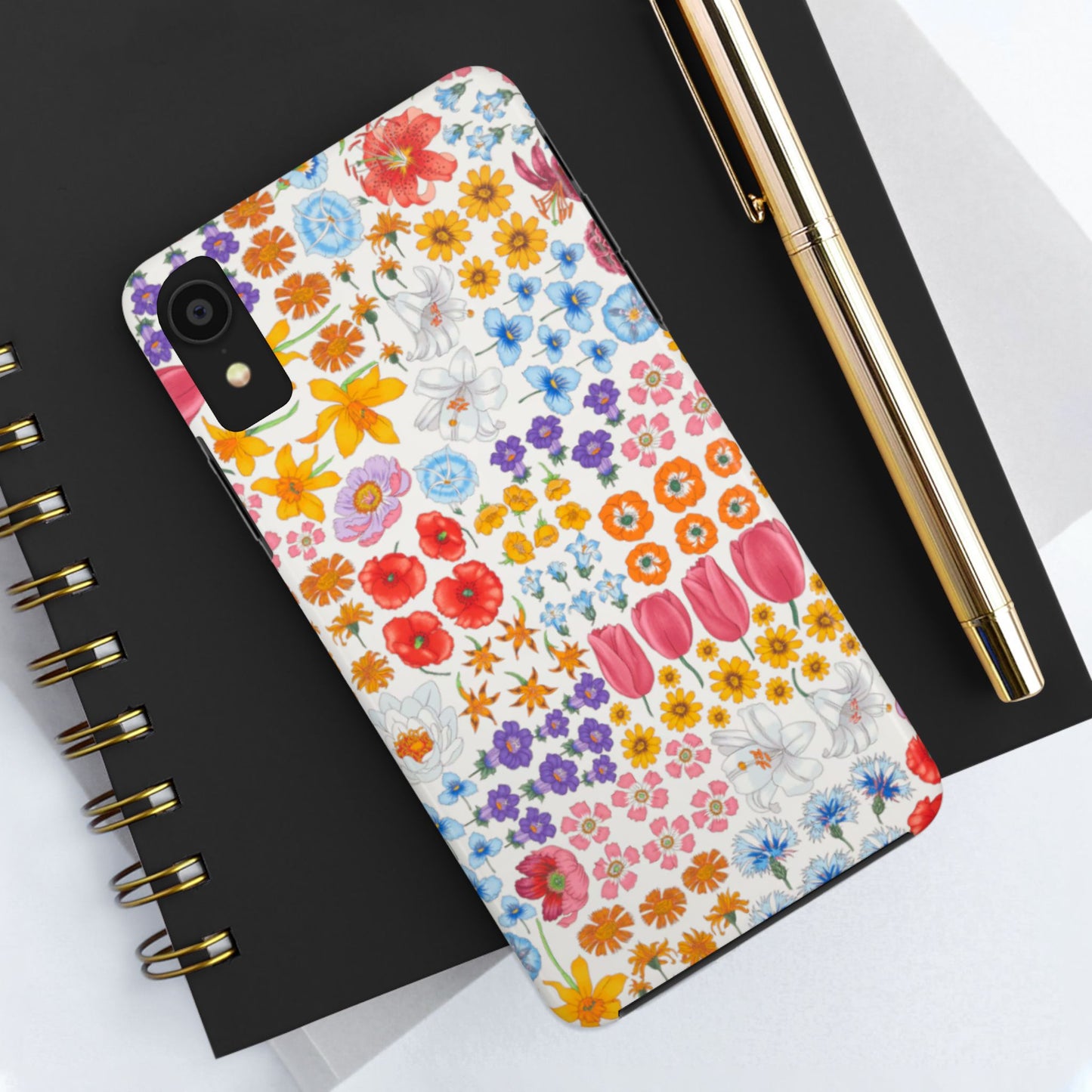 Vibrant Floral Tough Phone Case "Flora"- Durable Protection for Your Device