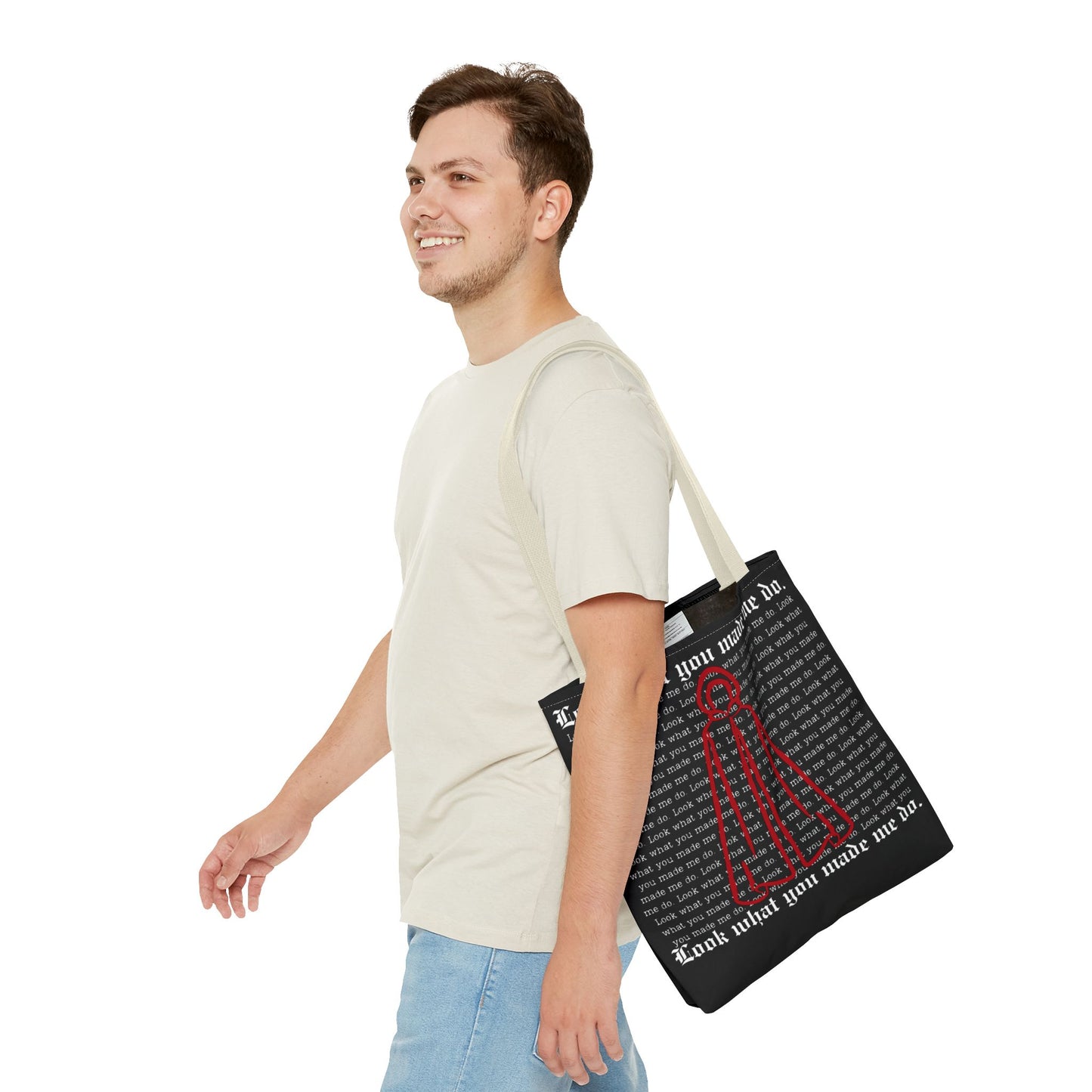 Stylish Tote Bag with 'Look What You Made Me Do' Handmaid's Design | Reusable Shopping Bag, Gift for Music Lovers, Casual Bag, Trendy Accessory