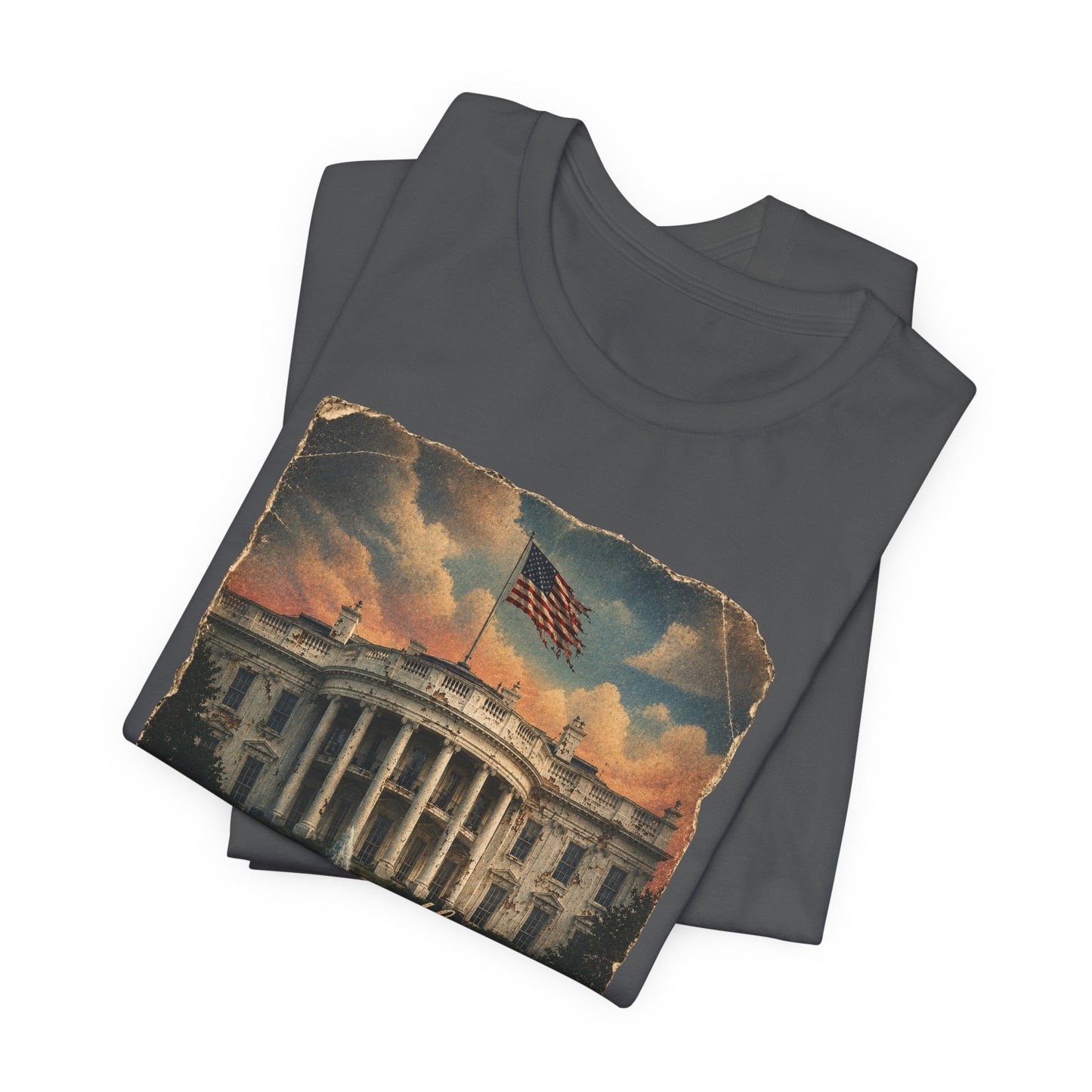 'My Castle Crumbled Overnight' Vintage White House Graphic T-Shirt