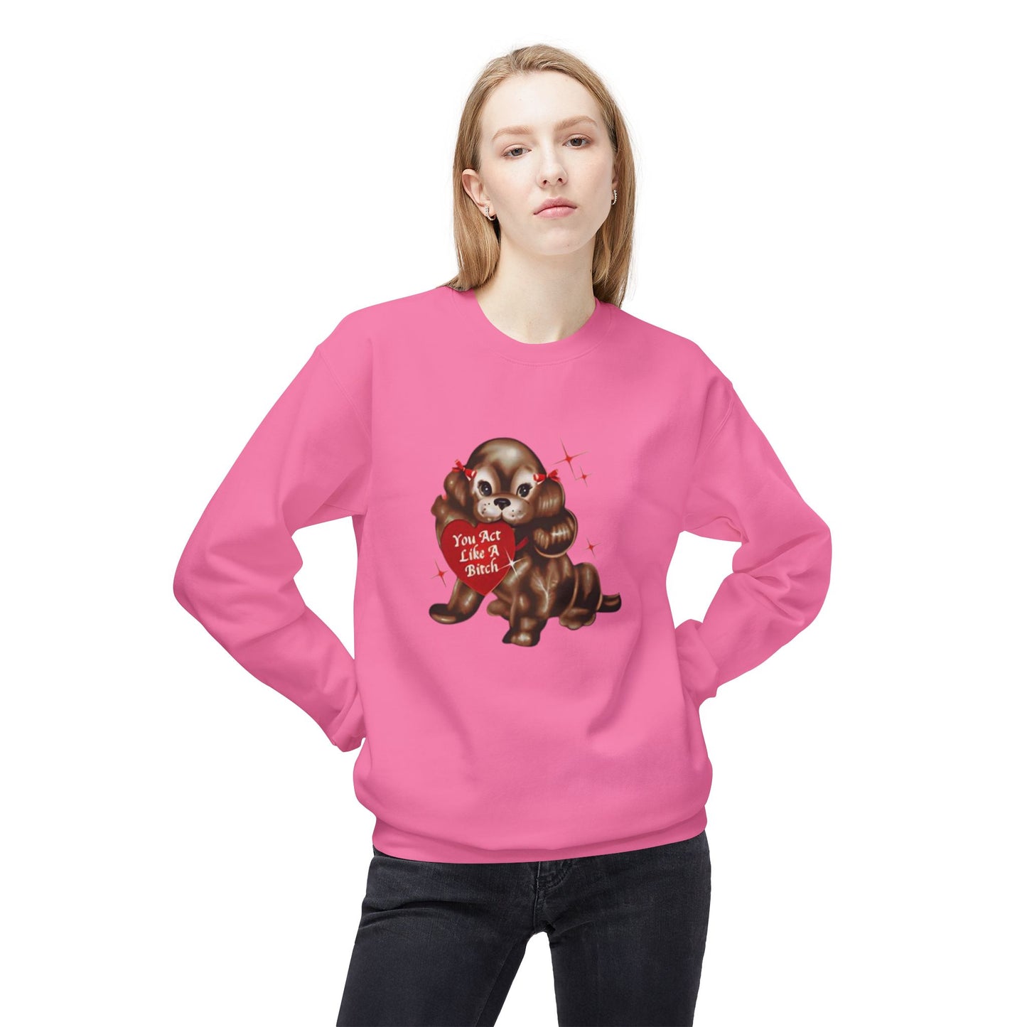 like a bitch sabrina - short n' sweet - Unisex Midweight Softstyle Fleece Crewneck Sweatshirt