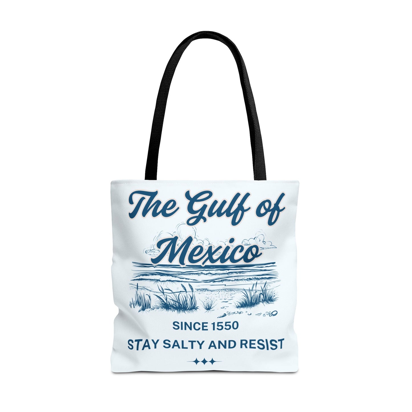 Beach-Themed Tote Bag, Gulf of Mexico Design, Nautical Carryall, Summer Essential, Gift for Beach Lovers, Eco-Friendly Bag