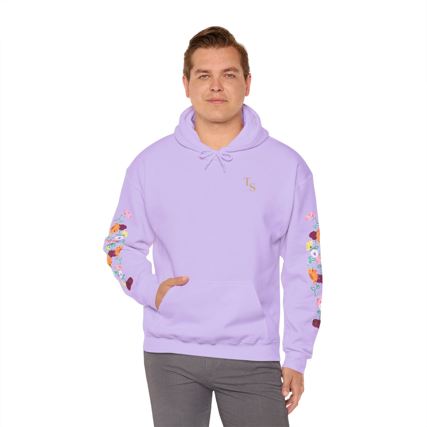 Acoustic Piano Floral Sleeve Hoodie