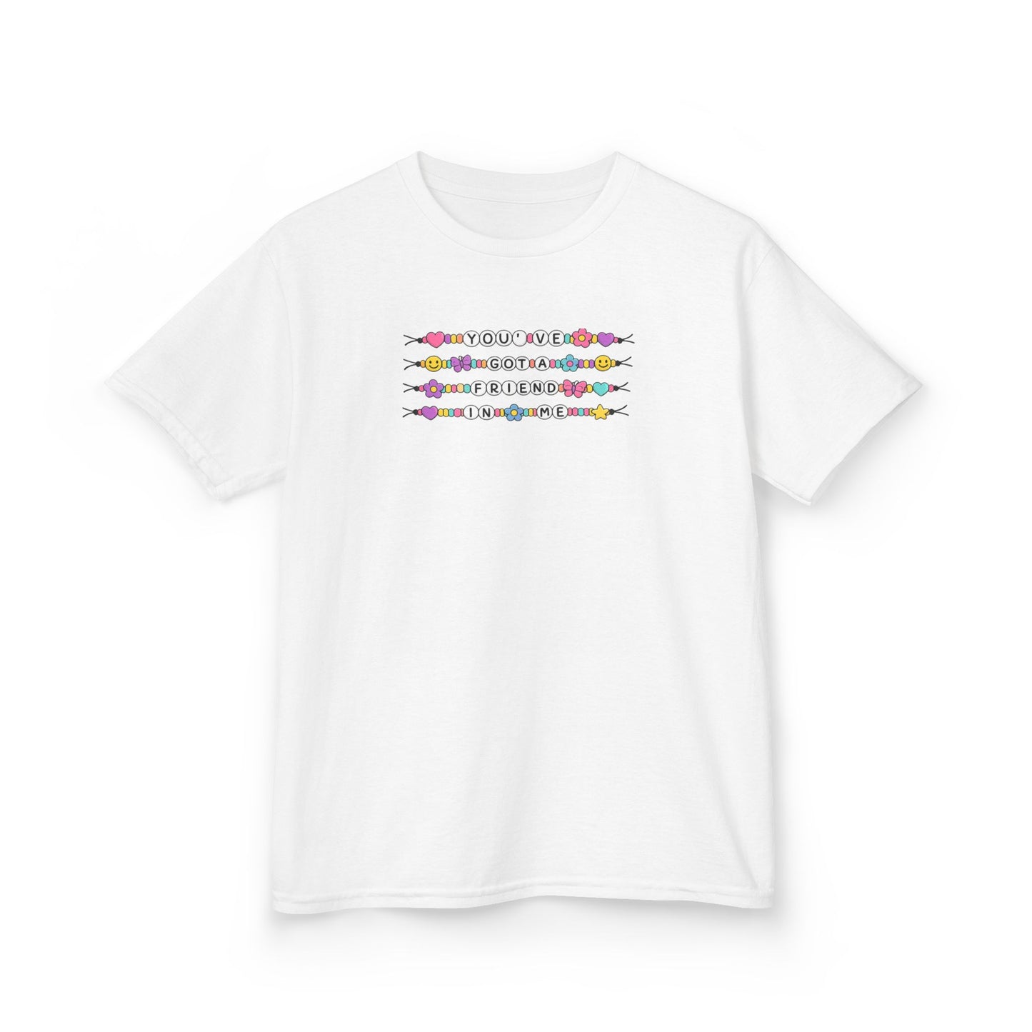 Kids Tee — Colorful Friendship Bracelet Toy Themed