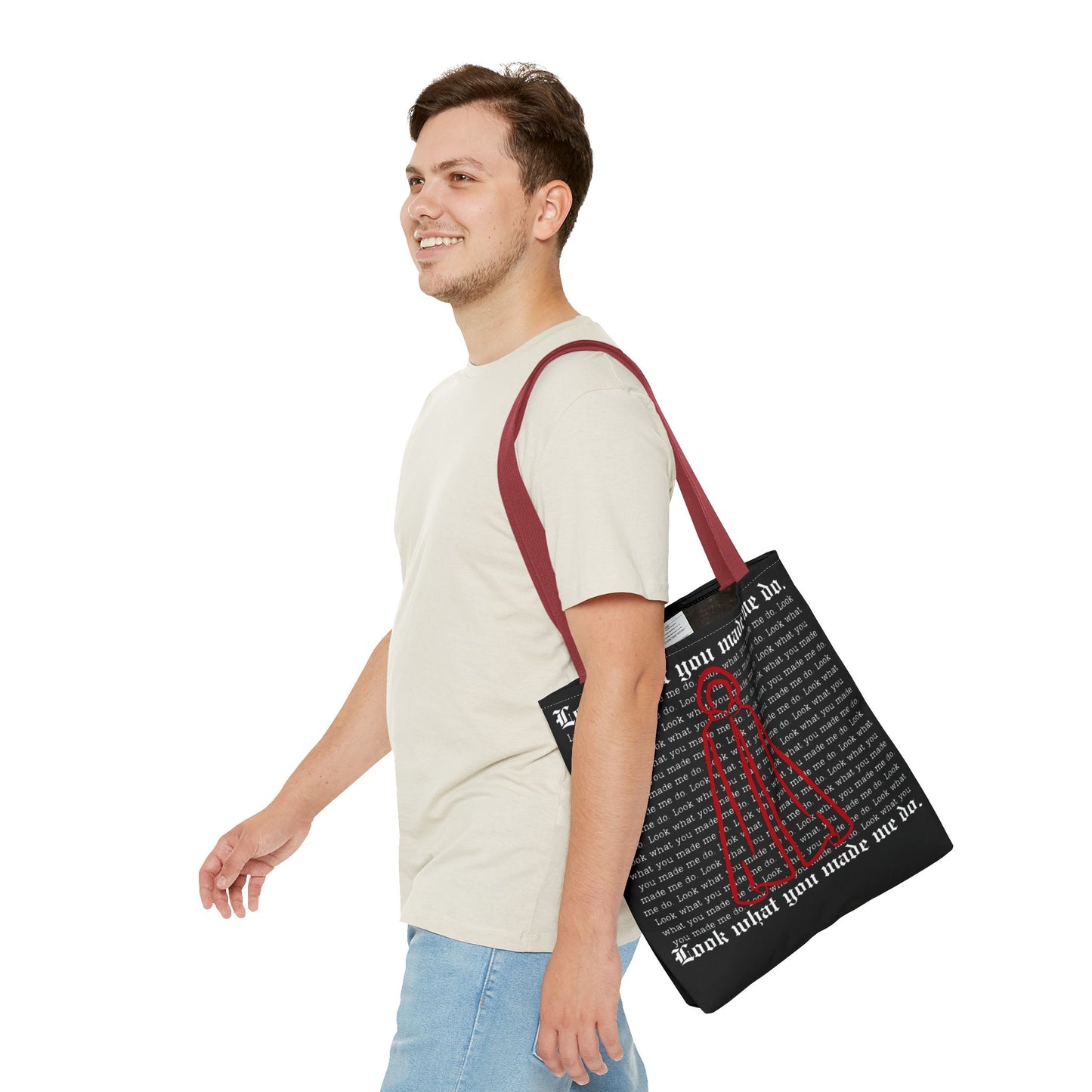 Stylish Tote Bag with 'Look What You Made Me Do' Handmaid's Design | Reusable Shopping Bag, Gift for Music Lovers, Casual Bag, Trendy Accessory