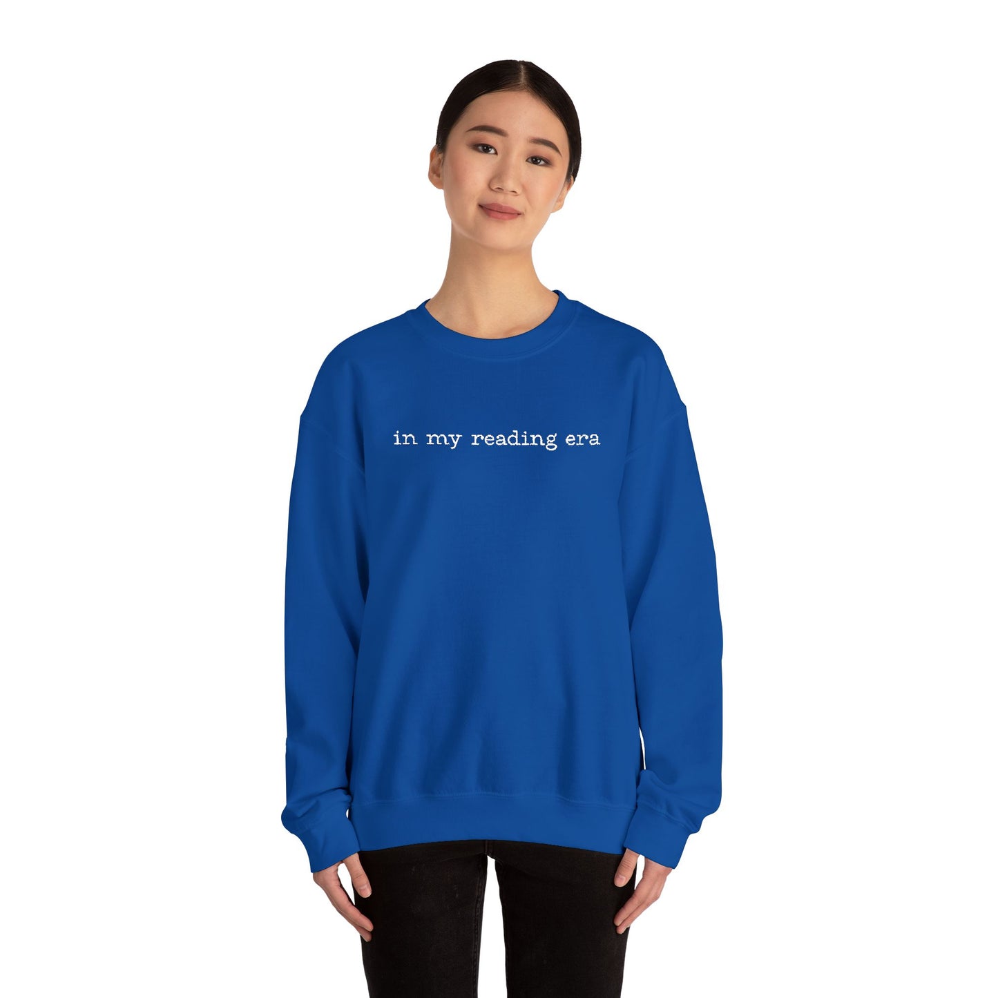 'In My Reading Area' Crewneck Sweatshirt – Cozy Literary Sweatshirt for Book Lovers