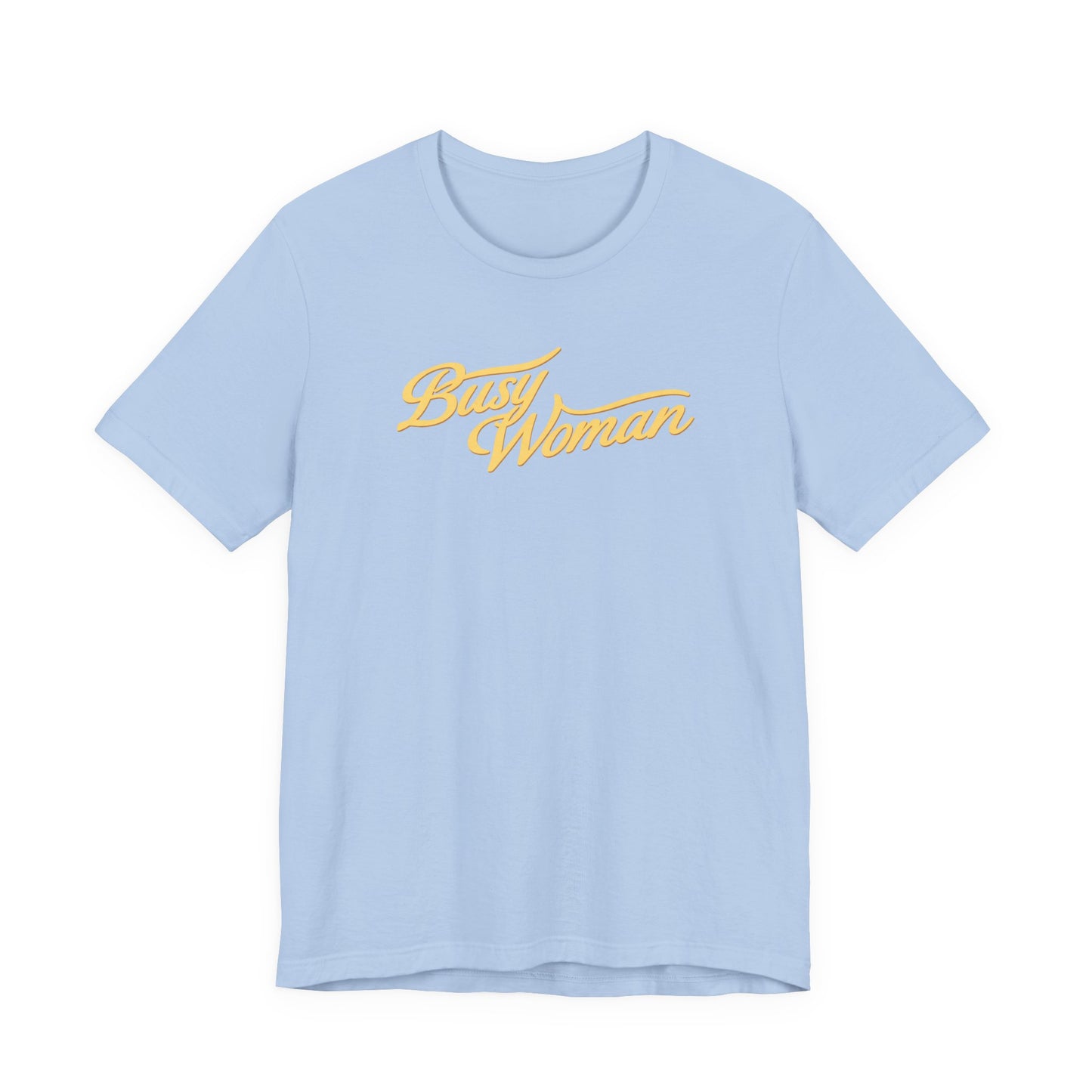 Busy Woman Tee – Retro Script Graphic T-Shirt