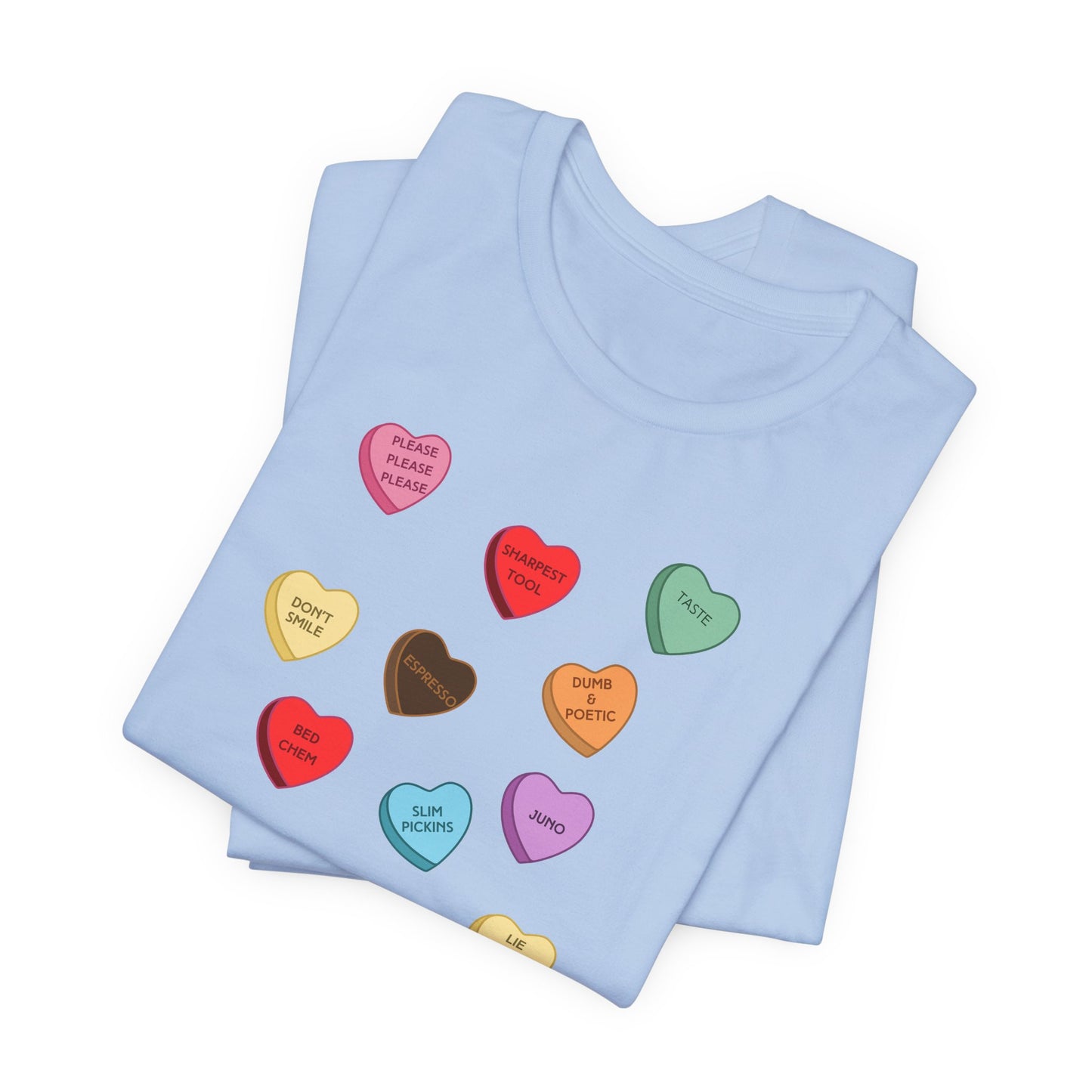 Sabrina SNS Candy Valentine Hearts - Unisex Jersey Short Sleeve Tee