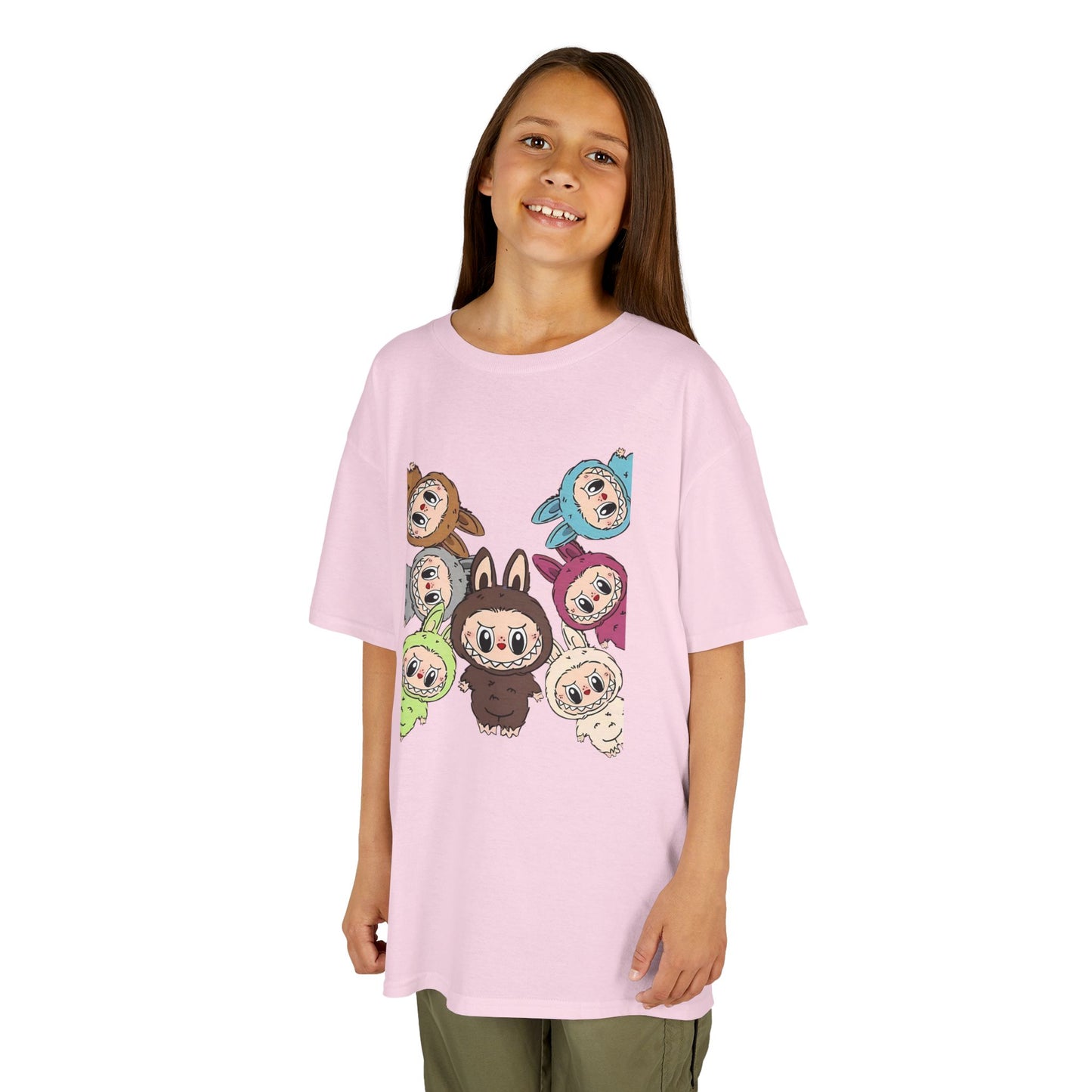 KIDS Adorable Labubu Tee, Fun Graphic Shirt for Boys & Girls, Perfect for Playdates, Birthdays, Family Events, Gifts