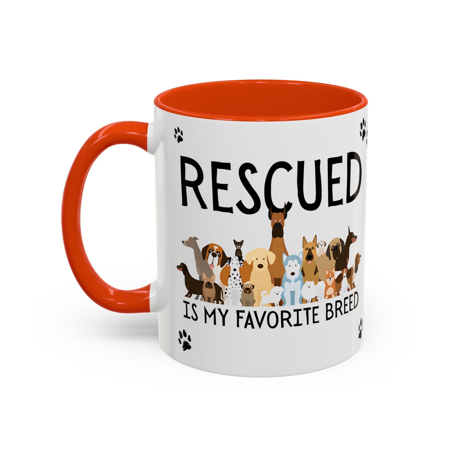 Colorful Dog Rescue Mugs - Perfect for Pet Lovers, Gift for Animal Advocates, 11oz
