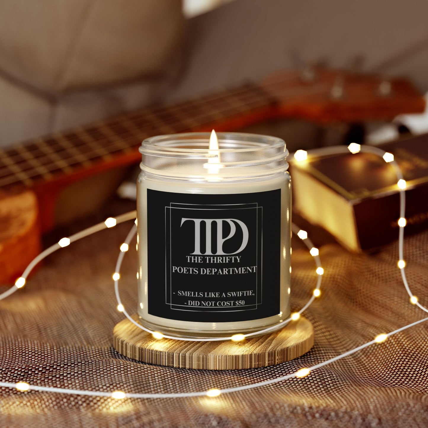 The Thrifty Poets Department Candle, "Smells like a Swiftie, Did not cost $50"  (9oz)