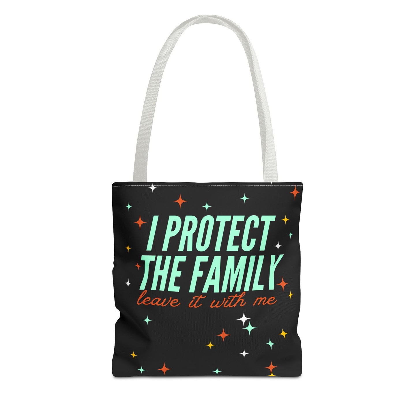 I Protect The Family Tote Bag — Retro Script