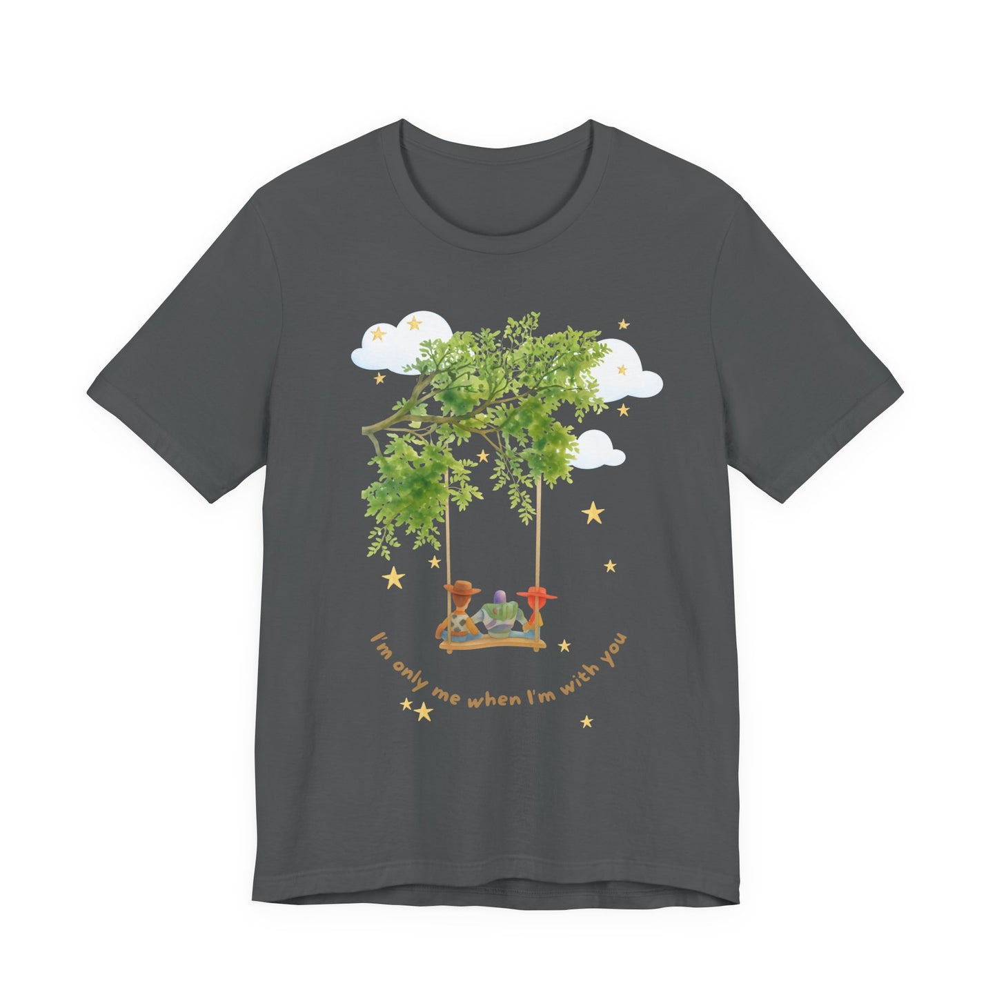 Tree Swing Cute Illustration Tee — I'm only me when I'm with you