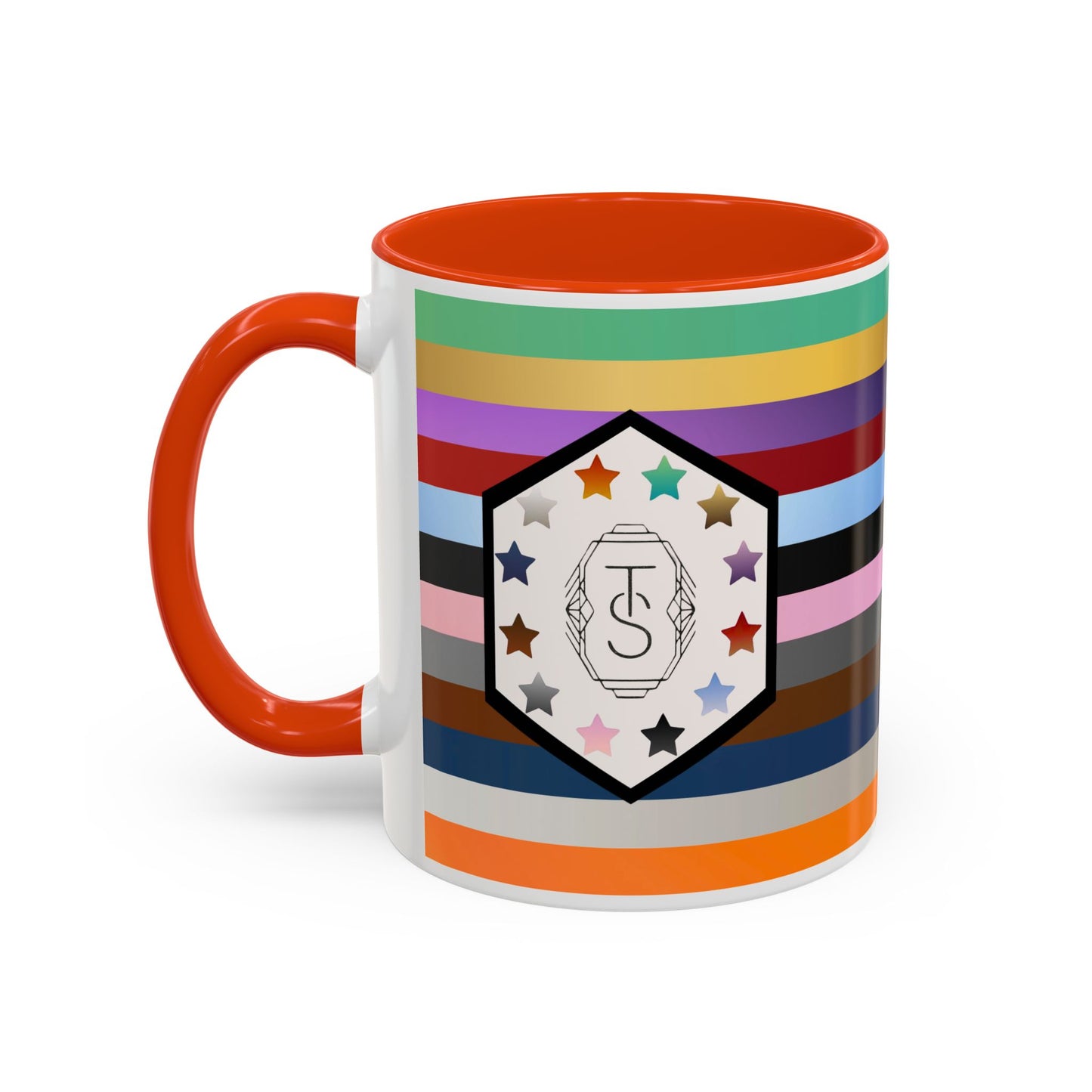 TAYpendence Day - Colorful Striped Coffee Mugs - Unique Gift for Coffee Lovers, Colorful Cups, Rainbow Mugs, Personalized Drinkware, Gift for Her