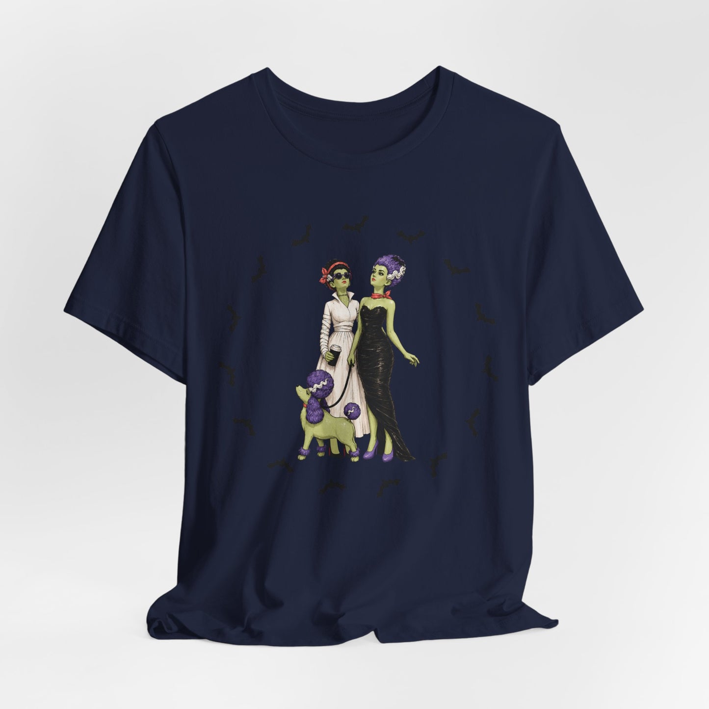 Monster Brides - Gothic Dog Walk Tee — Lesbian Couple Shirt