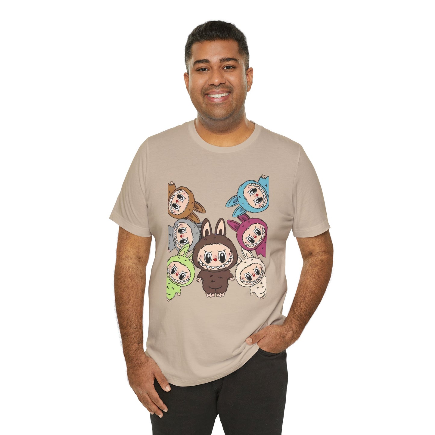 Cute Character Tee, Unisex Graphic T-Shirt, Fun Casual Wear, Trendy Tee, Playful Everyday Outfit
