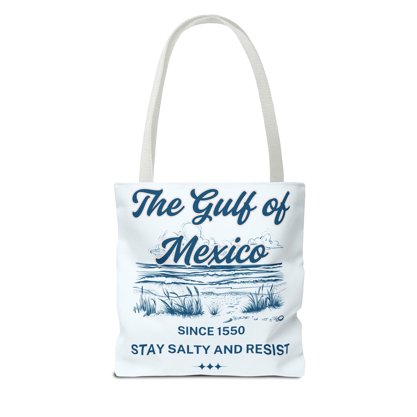 Beach-Themed Tote Bag, Gulf of Mexico Design, Nautical Carryall, Summer Essential, Gift for Beach Lovers, Eco-Friendly Bag