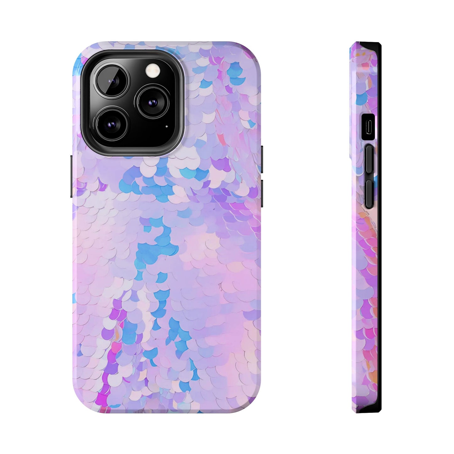 Colorful Sequin Romper Tough Phone Case - Stylish Protection for Your Device