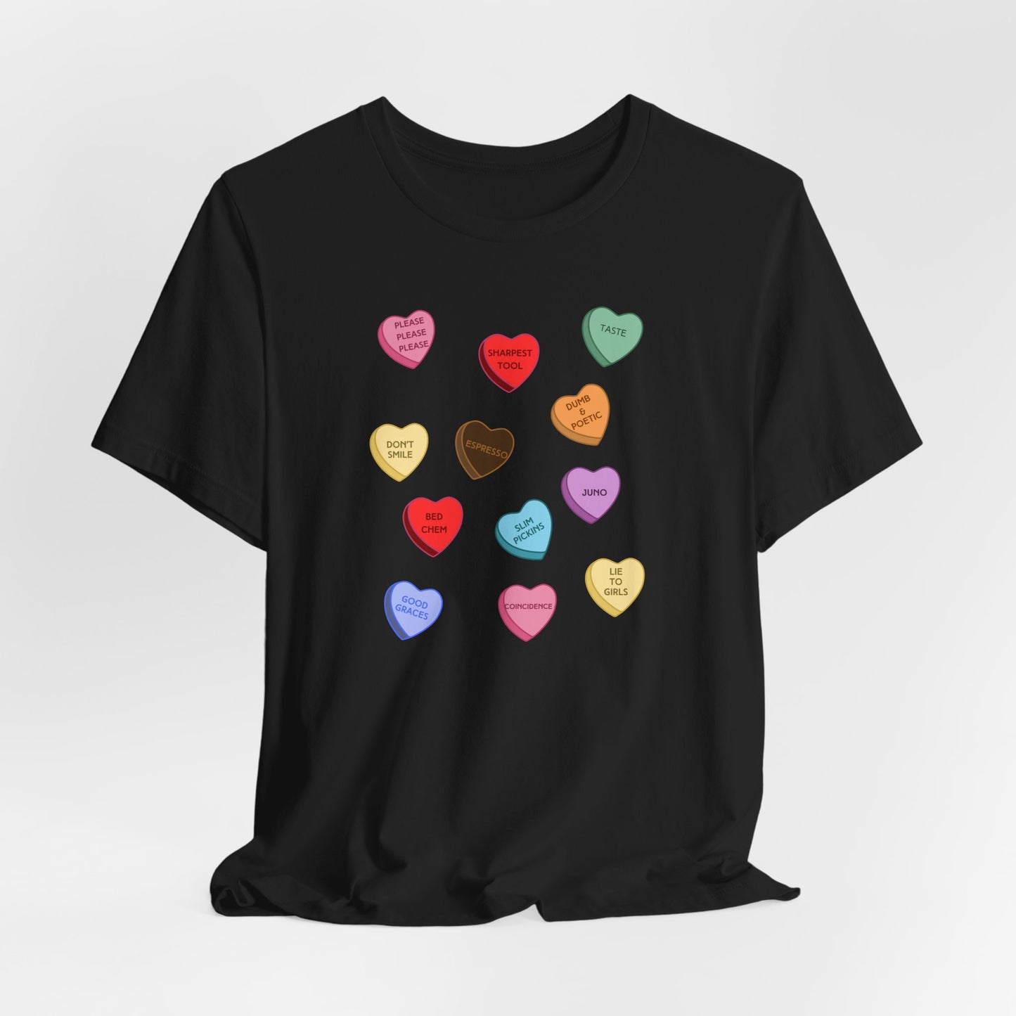 Sabrina SNS Candy Valentine Hearts - Unisex Jersey Short Sleeve Tee
