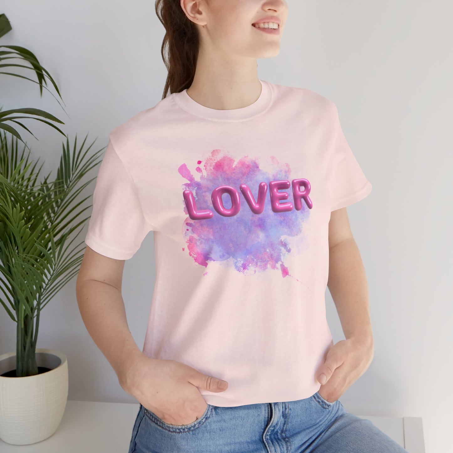 lover watercolor - Unisex Jersey Short Sleeve Tee