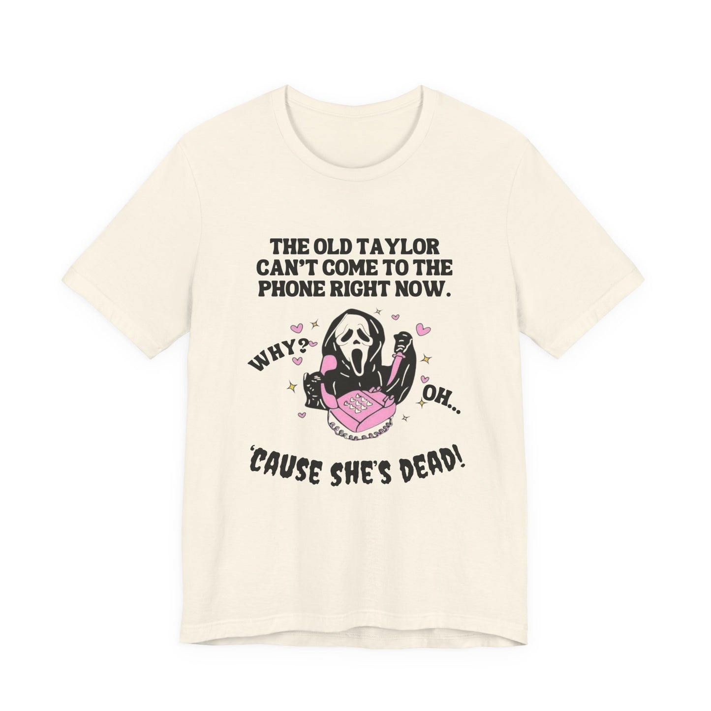 Swiftie Halloween Ghost Face - Unisex Jersey Short Sleeve Tee