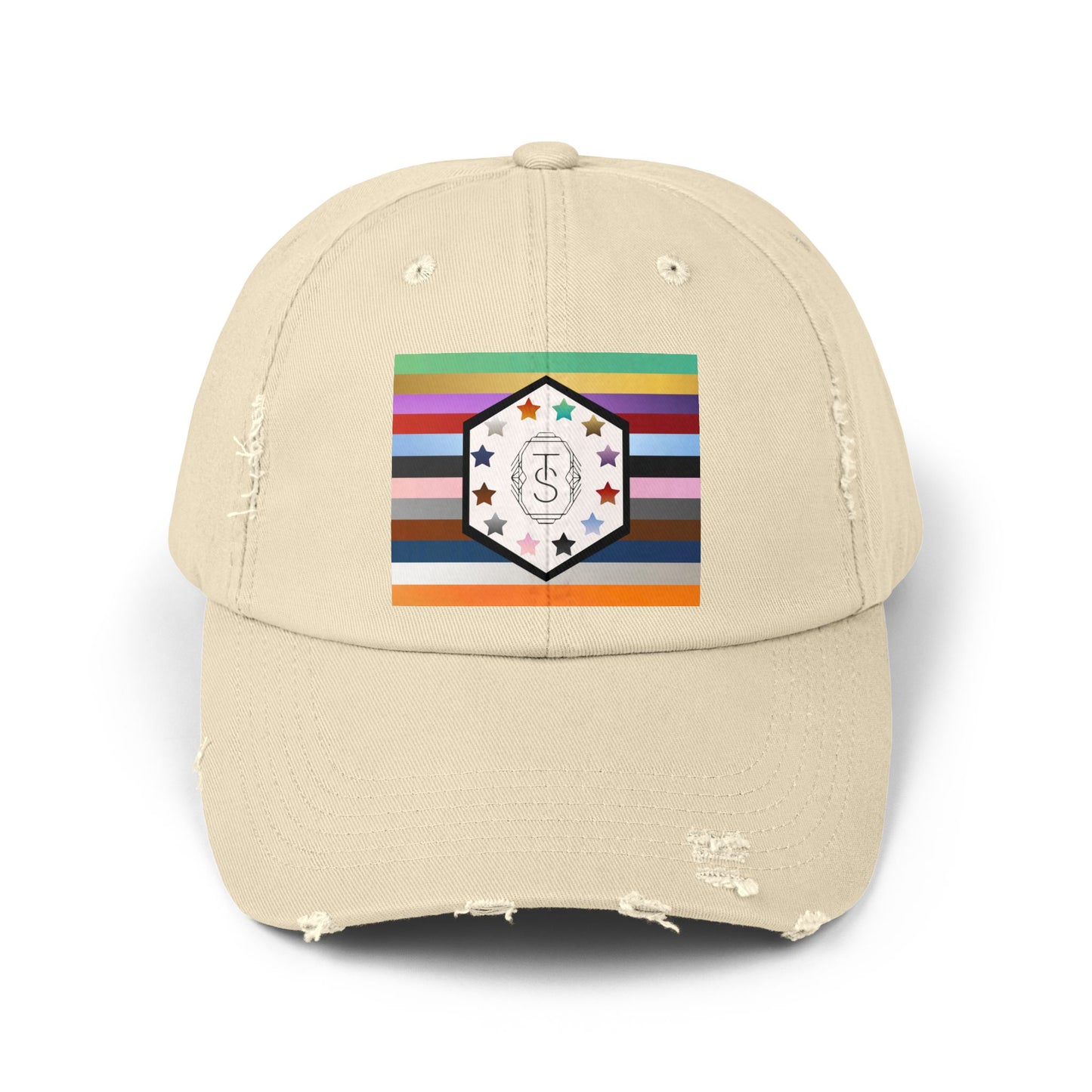 TAY-pendence Day - Stylish Unisex Distressed Cap with Colorful Hexagon Design, Casual Hat for Everyday Wear, Gift for Trendsetters, Summer Accessory, Fit [...]