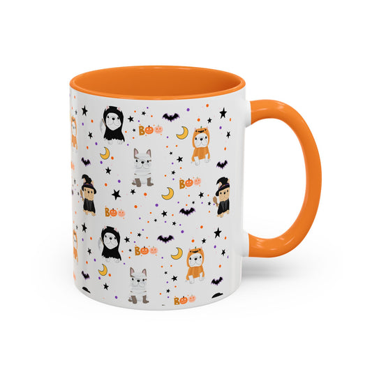 Frenchie Halloween Mugs – Cute Frenchies in Costumes, Perfect for Fall Decor, Gifts, Hot Beverages, & Spooky Celebrations