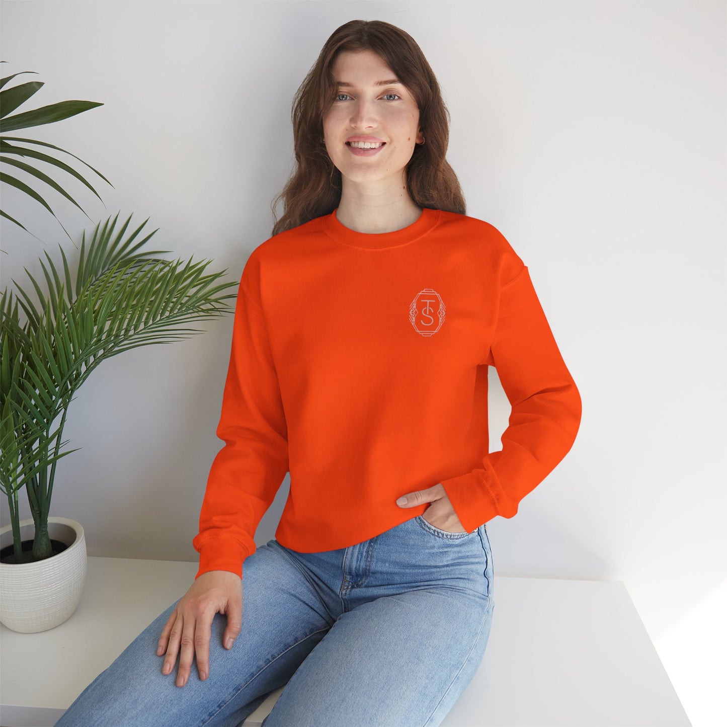 Initials Emblem Crewneck Sweatshirt