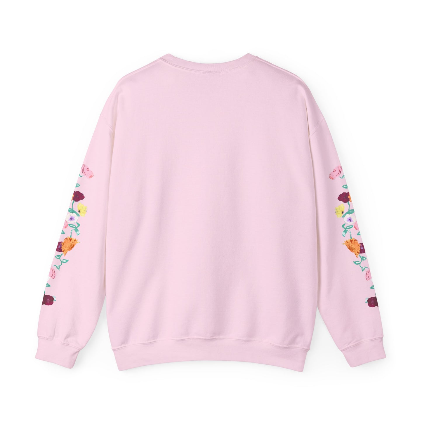Acoustic Piano Floral Sleeve Crewneck Sweatshirt