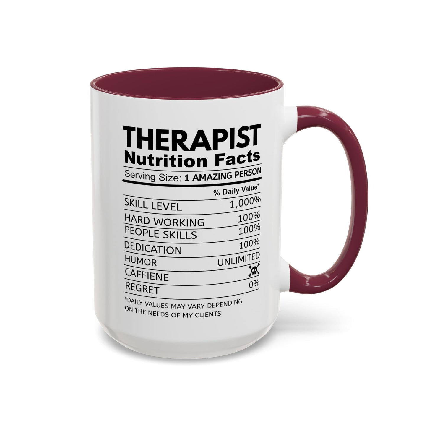 Colorful Therapist Nutrition Facts Mug - Perfect Gift for Mental Health Advocates, Unique Coffee Cup, Motivational Gift for Therapists, Funny Office [...]