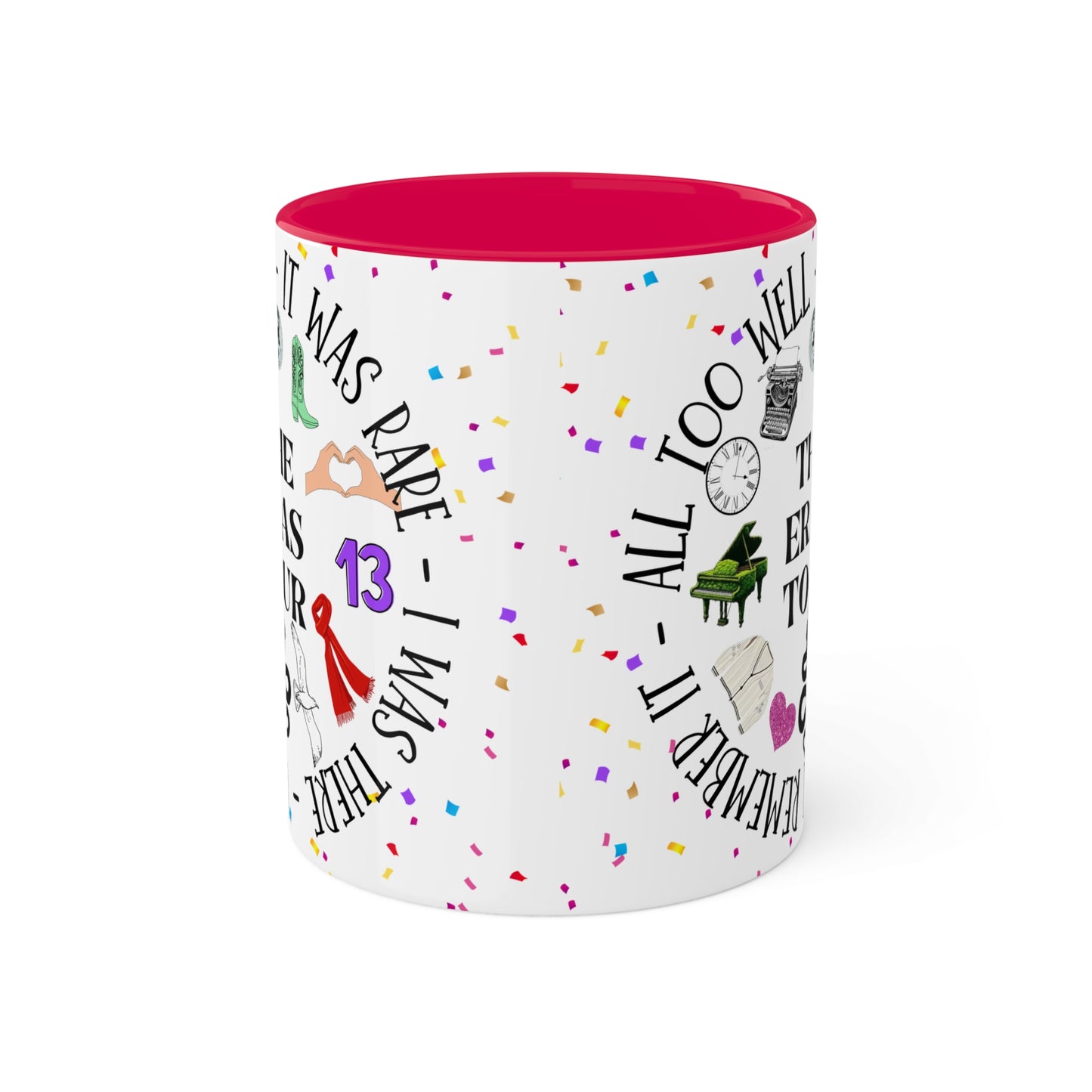 Concert Icons - I remember it all too well - Colorful Mugs, 11oz