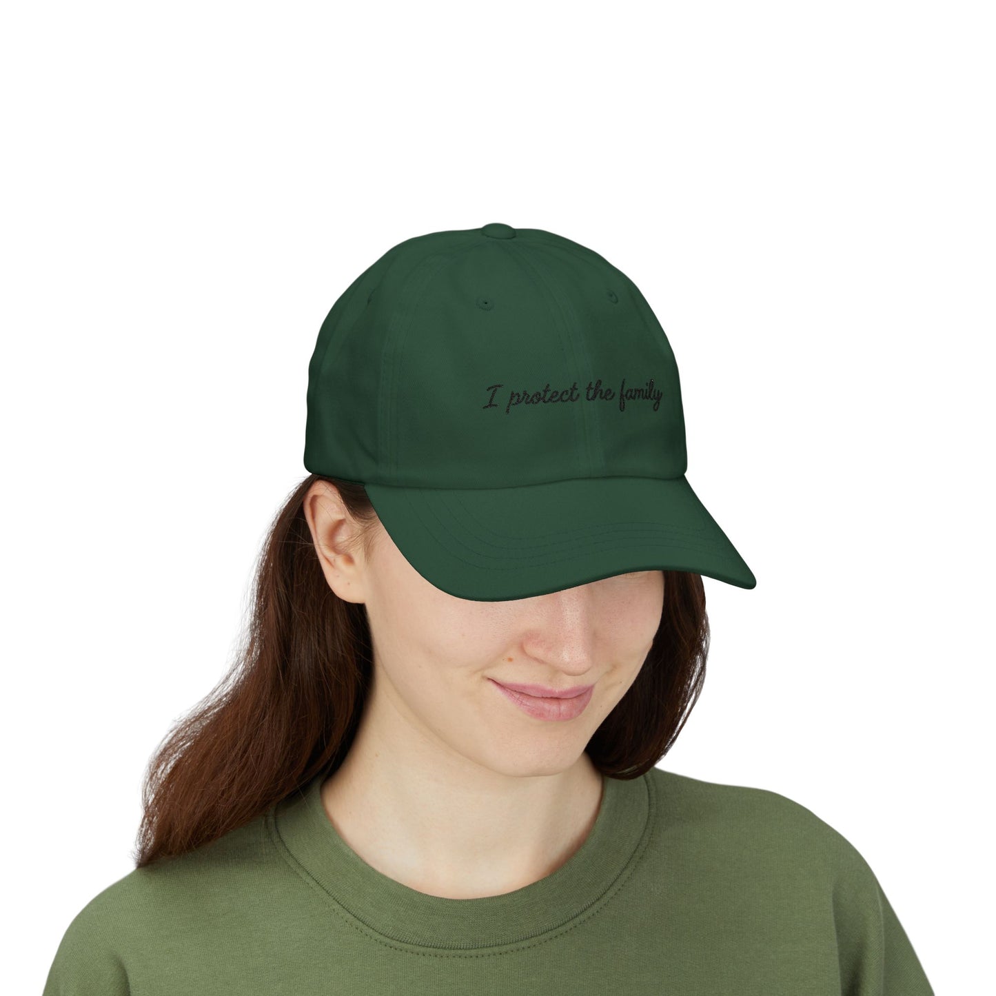 Embroidered I Protect the Family "Dad Hat", Baseball Hat